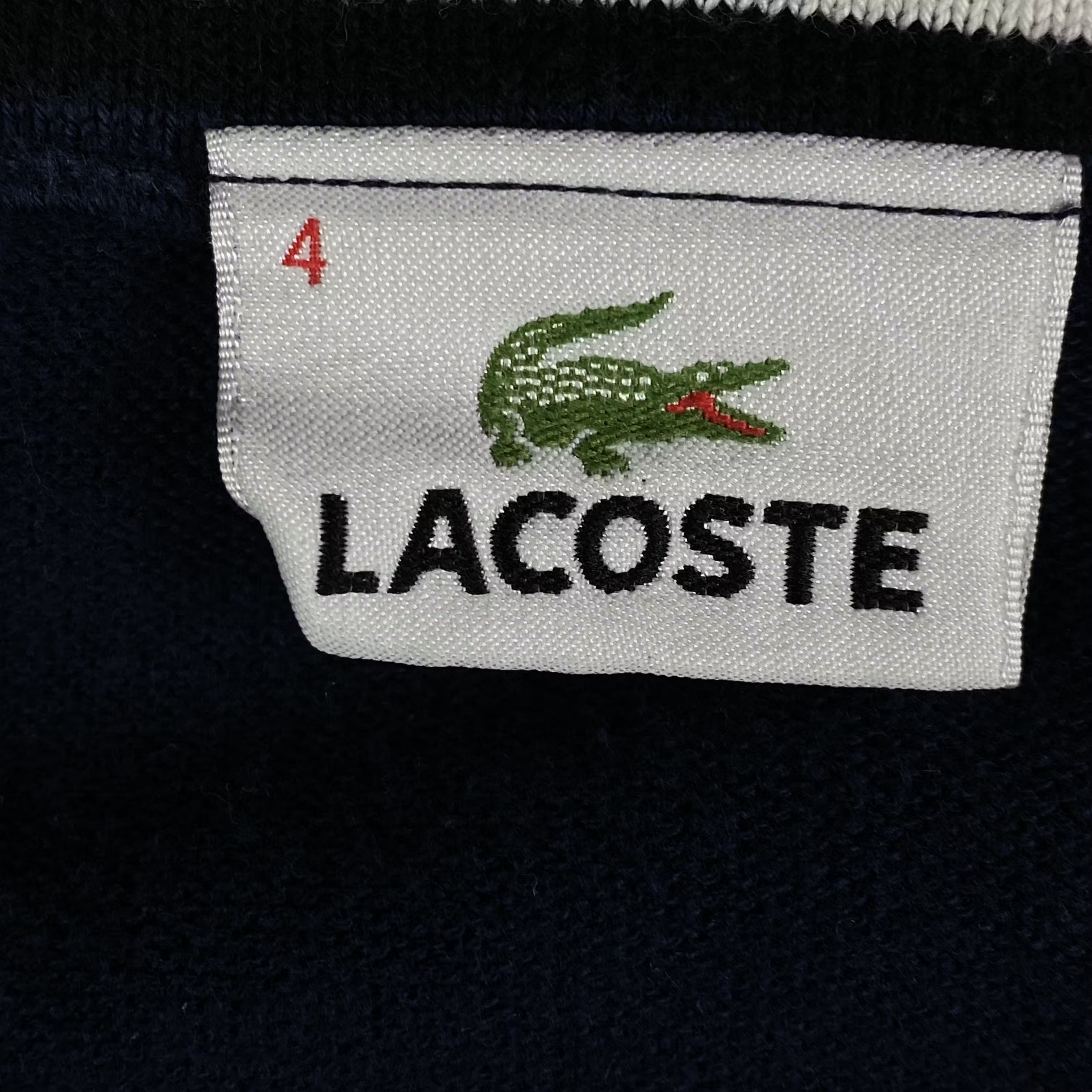 Lacoste × Vintage Mens Jumper Lacoste Vintage V Neck Size L Size US L / EU 52-54 / 3 - 4 Thumbnail