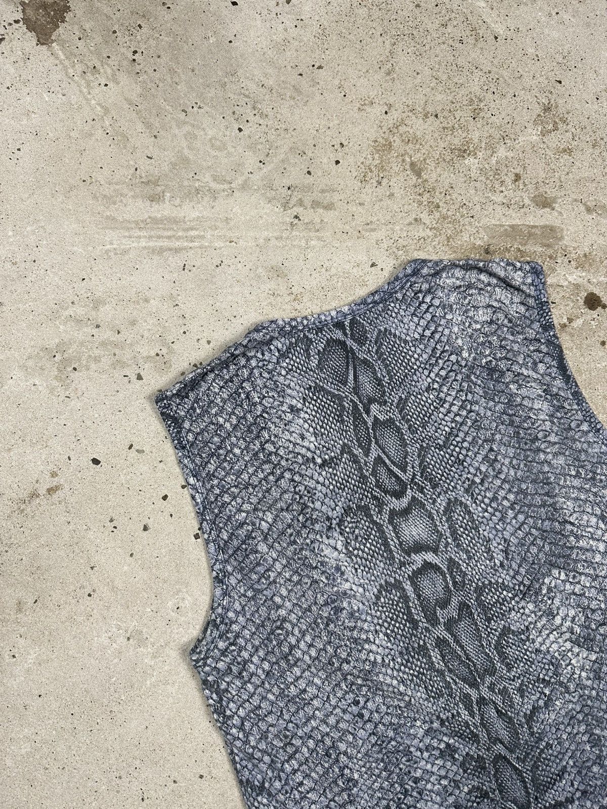 Roberto Cavalli Vintage 2000s Roberto Cavalli Snake Skin Print Tank Top Size XL / US 12-14 / IT 48-50 - 11 Thumbnail
