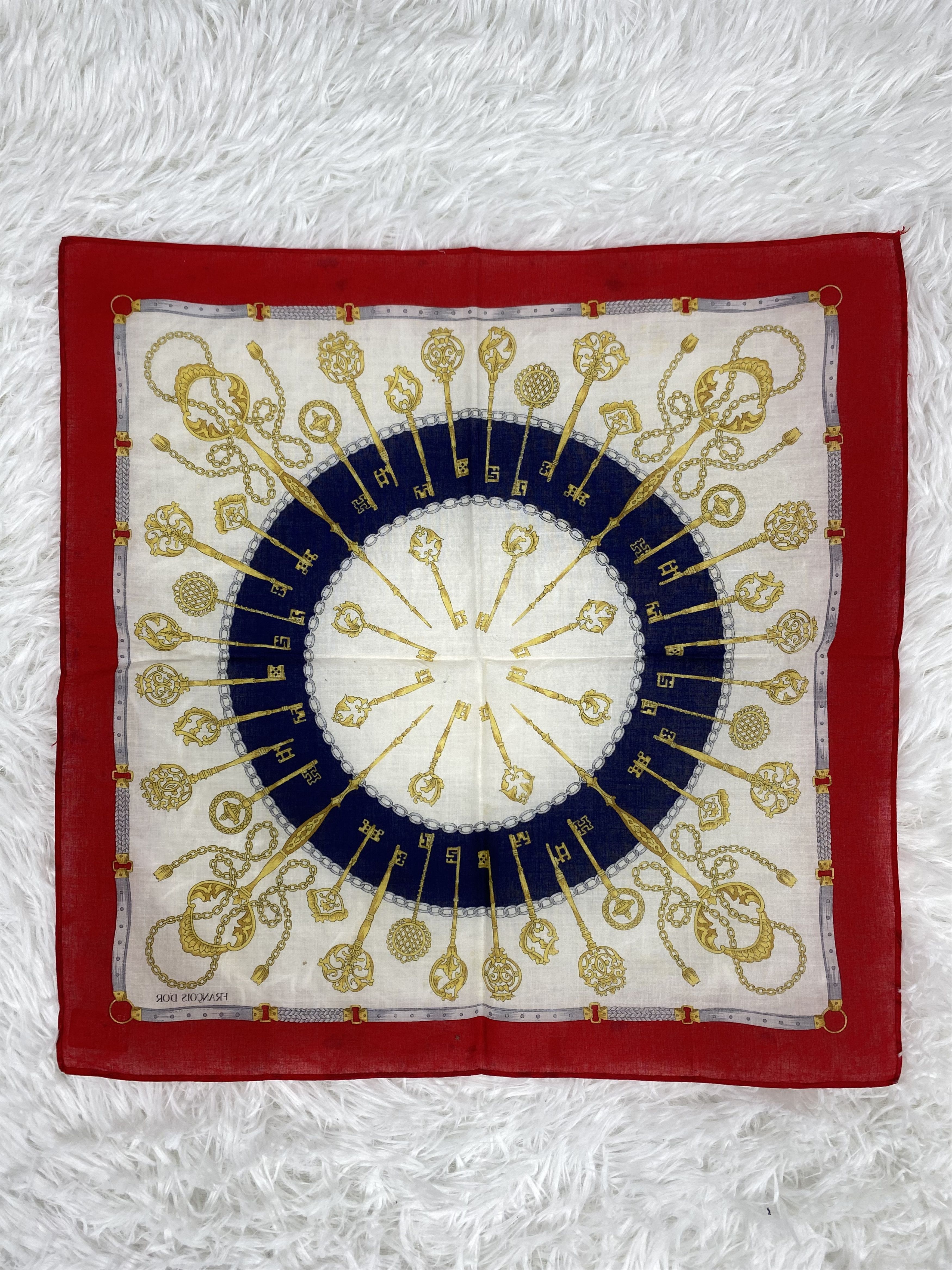 Designer × Vintage Vintage Francois Dior Handkerchief Neckerchief PH0880 Size ONE SIZE - 5 Thumbnail