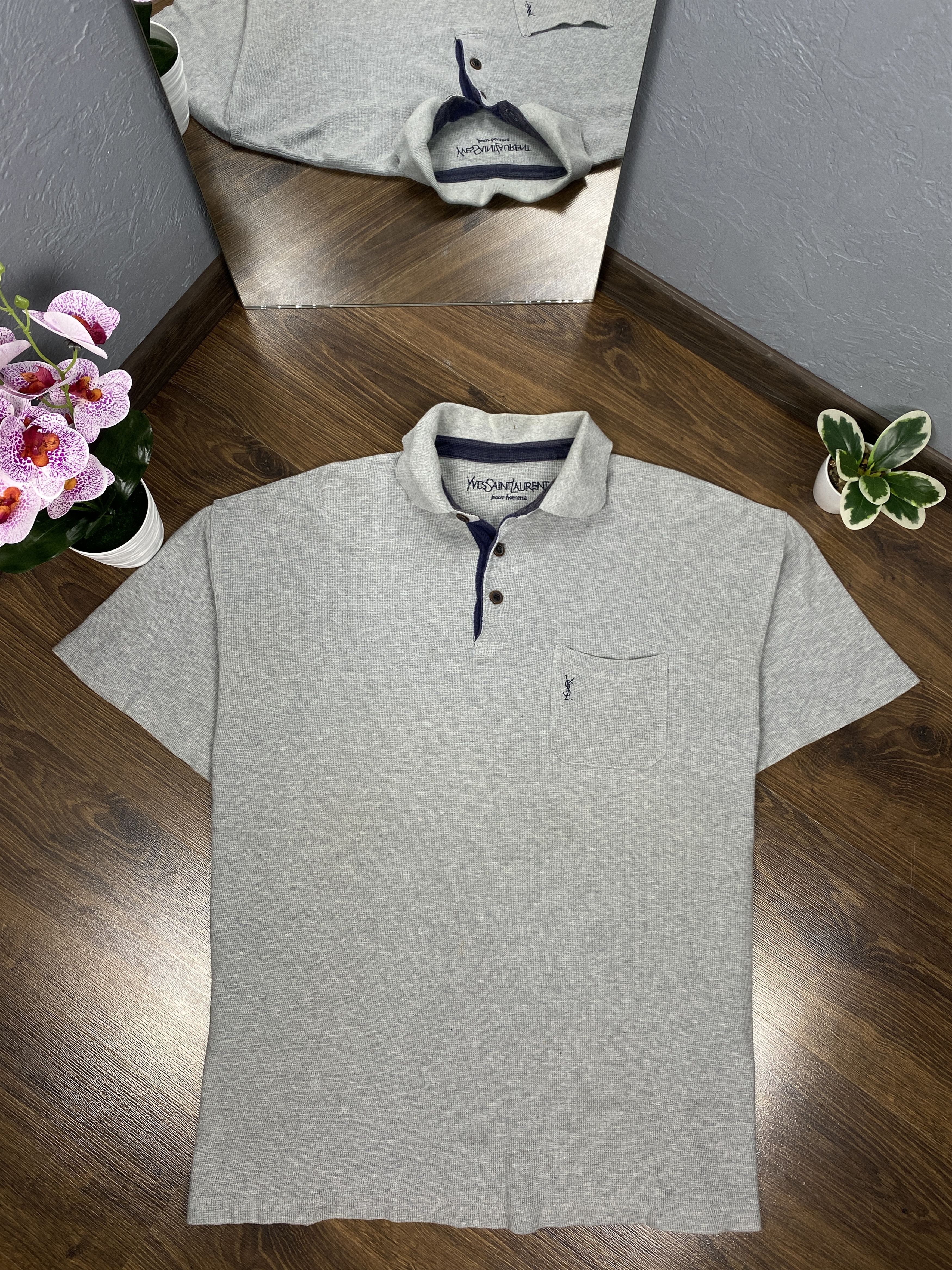 Yves Saint Laurent Yves Saint Laurent vintage polo shirt ysl Size US XL / EU 56 / 4 - 1 Thumbnail