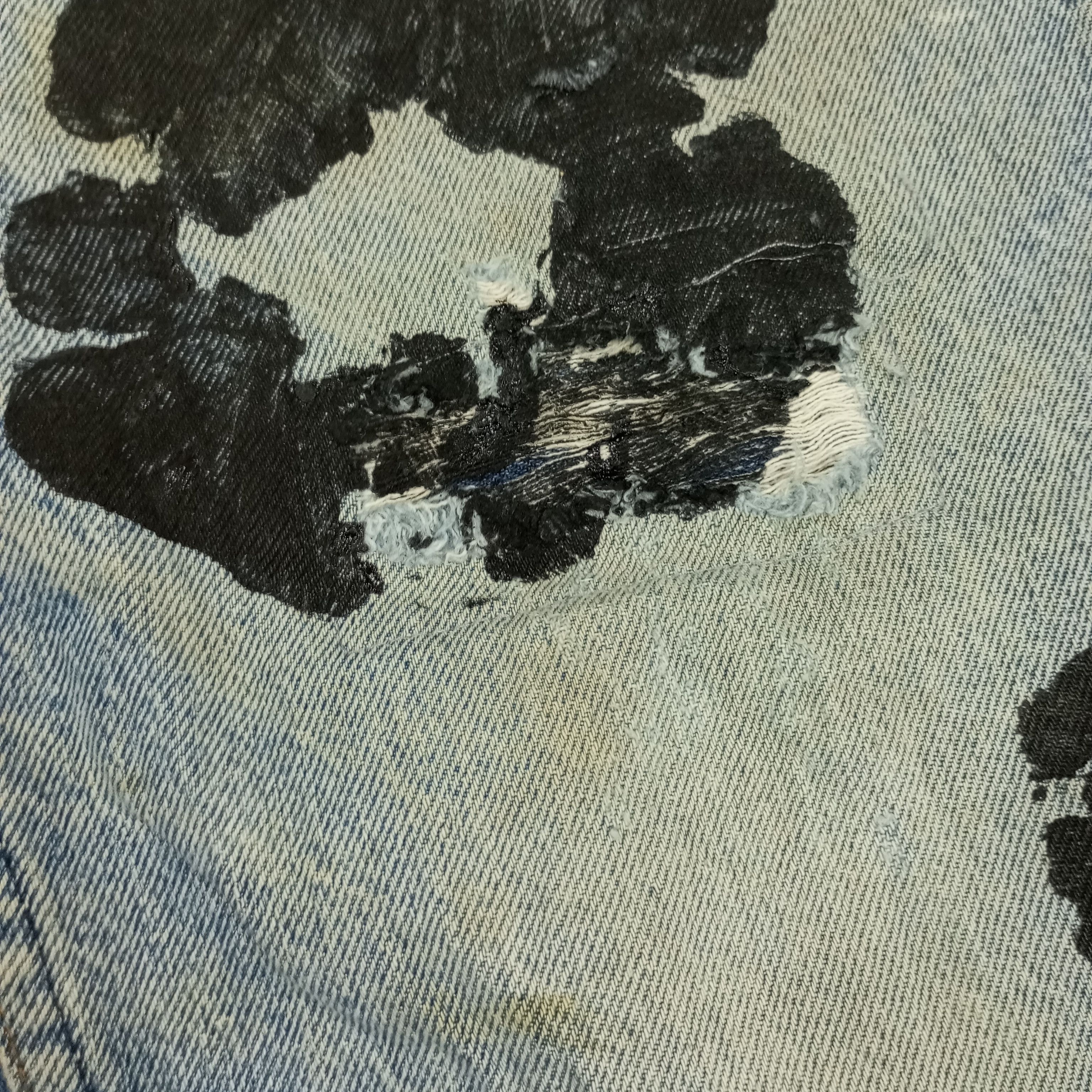 Levi's Levis Fashion Style Custom Flowers Design Jeans Size US 33 - 15 Thumbnail