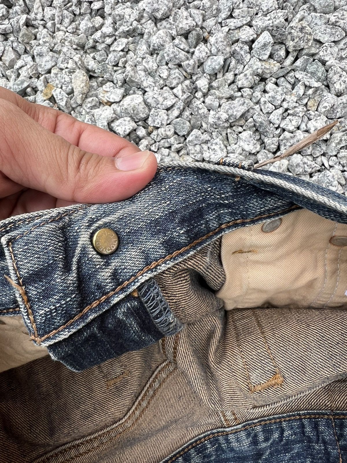 Japanese Brand Vintage Edwin 503 Rebel Bootcut Mud Wash Jean Size US 28 / EU 44 - 21 Thumbnail