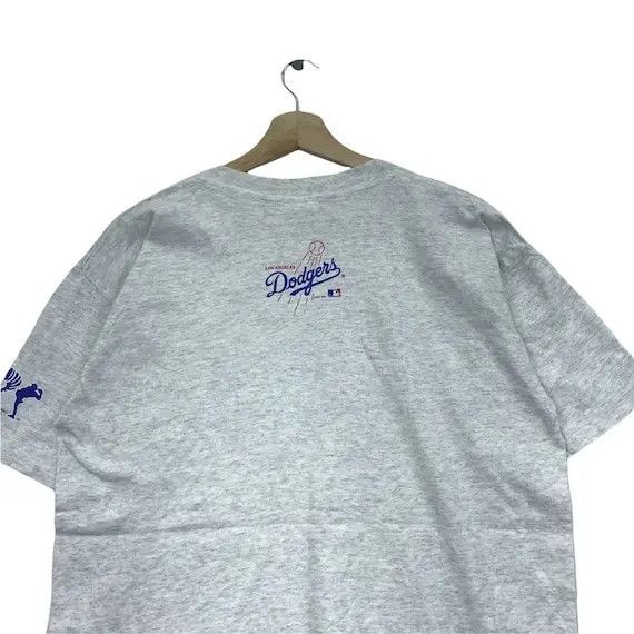 MLB Vtg 1995 HIDEO NOMO MLB La Dodgers Baseball Tee Shirt Japan Size US M / EU 48-50 / 2 - 2 Thumbnail