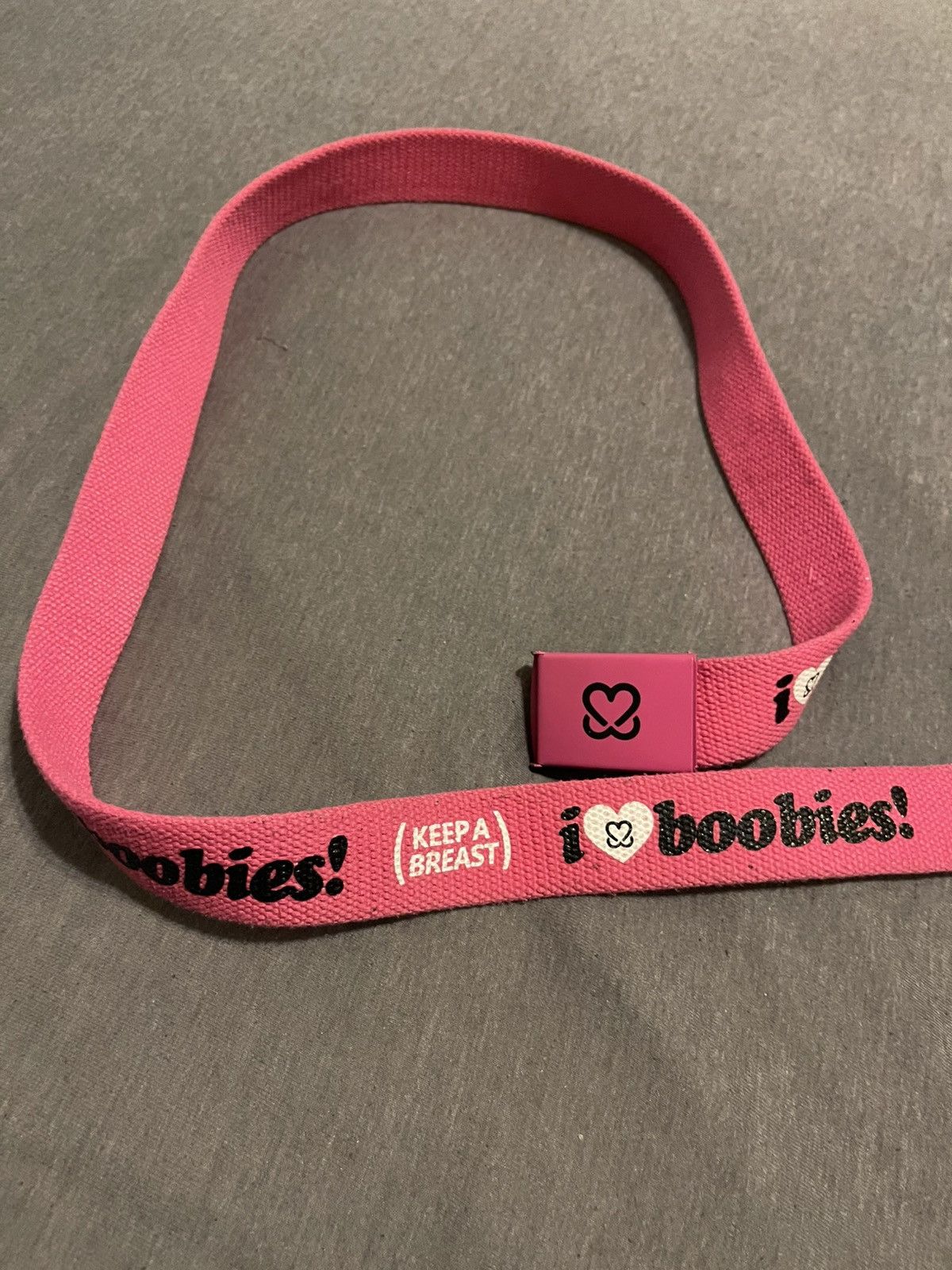 Zumiez I love Boobies belt Size 32 - 2 Thumbnail