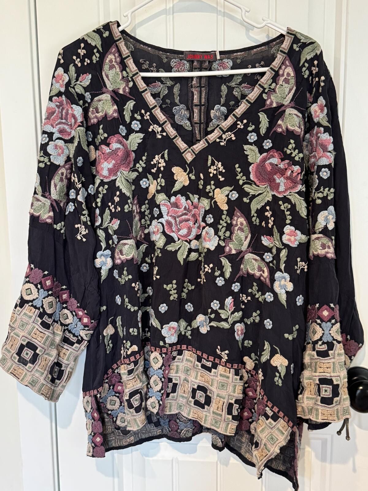 Other Johnny Was Black Terraine Blouse Graphite-XL Size XL / US 12-14 / IT 48-50 - 1 Thumbnail