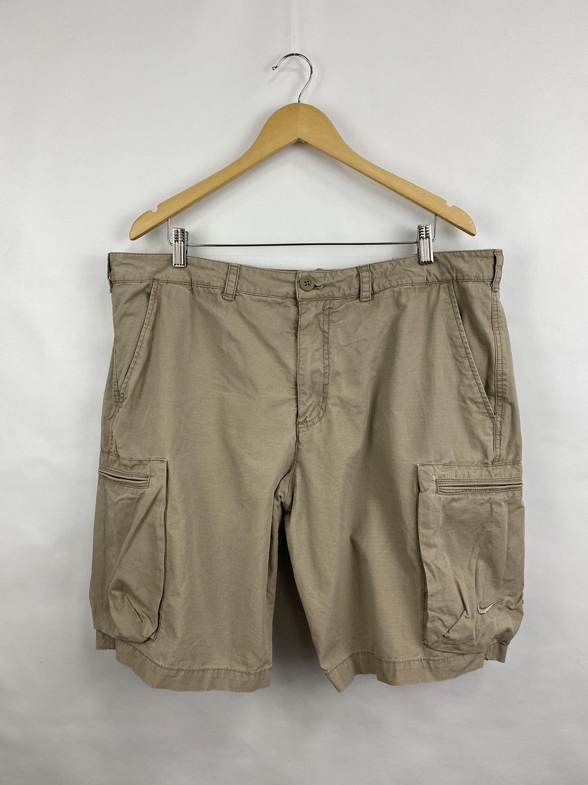Nike 🇺🇸 Vintage 90s Nike Military Multi Pocket Cargo Shorts Size US 36 / EU 52 - 2 Thumbnail