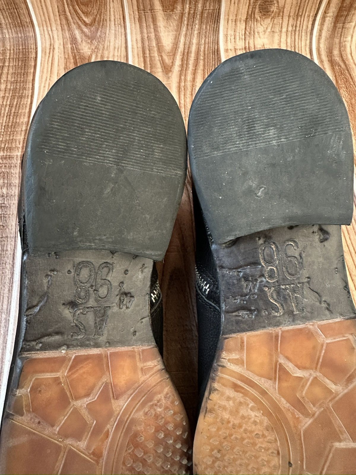 A.S.98 AS 98 Air Step Black Leather Side Zip Boots like Rick Owens Size US 11 / EU 44 - 15 Thumbnail