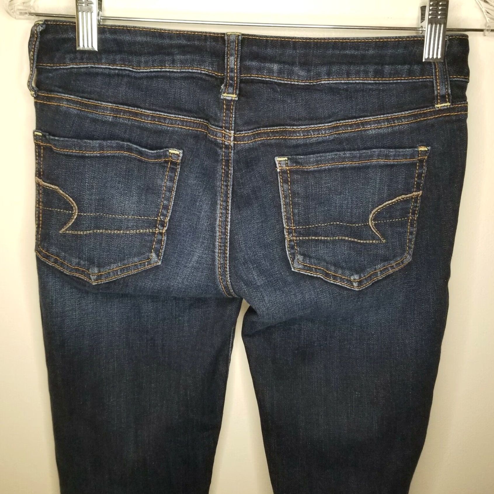 American Eagle Outfitters American Eagle Distressed Blue Jean Jeggings Womens Size 2 Size 26" / US 2 / IT 38 - 5 Thumbnail