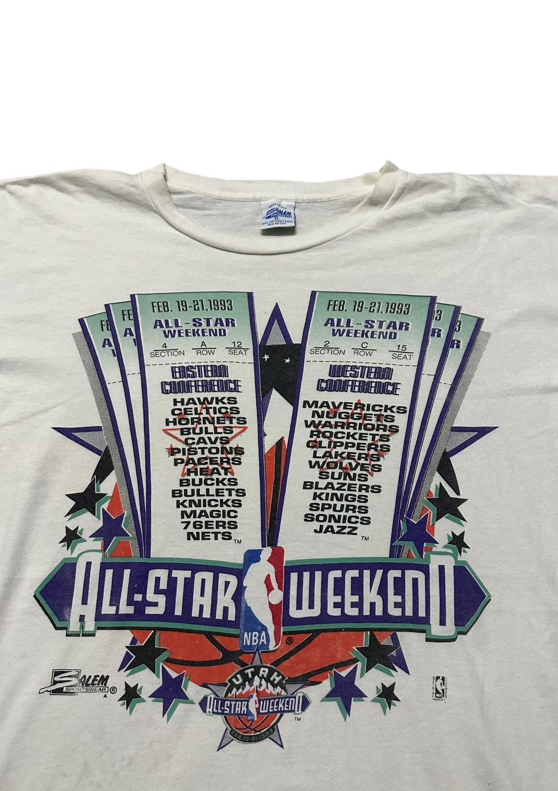 NBA Vintage Salem NBA All star weekend tee Size US XL / EU 56 / 4 - 2 Thumbnail