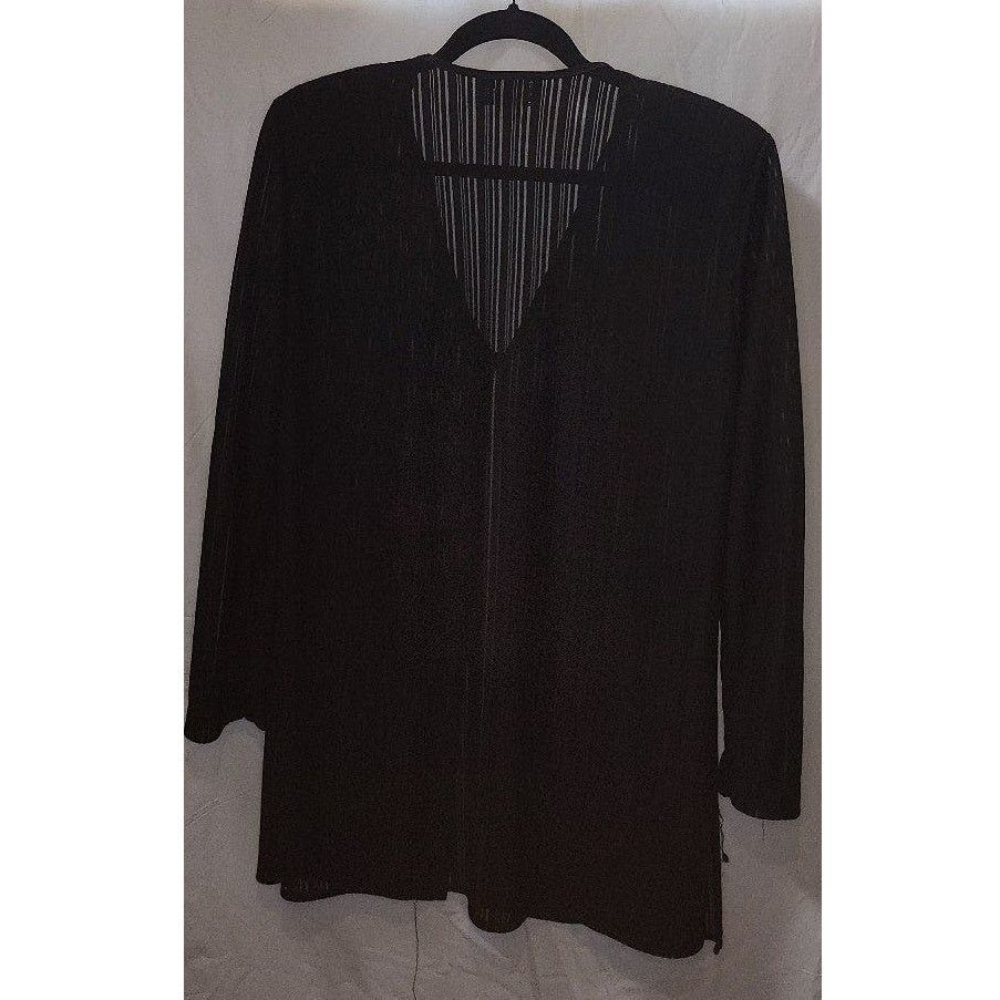 Other Design of California Black Pleated Long Sleeve Cardigan XL Size XL / US 12-14 / IT 48-50 - 2 Thumbnail