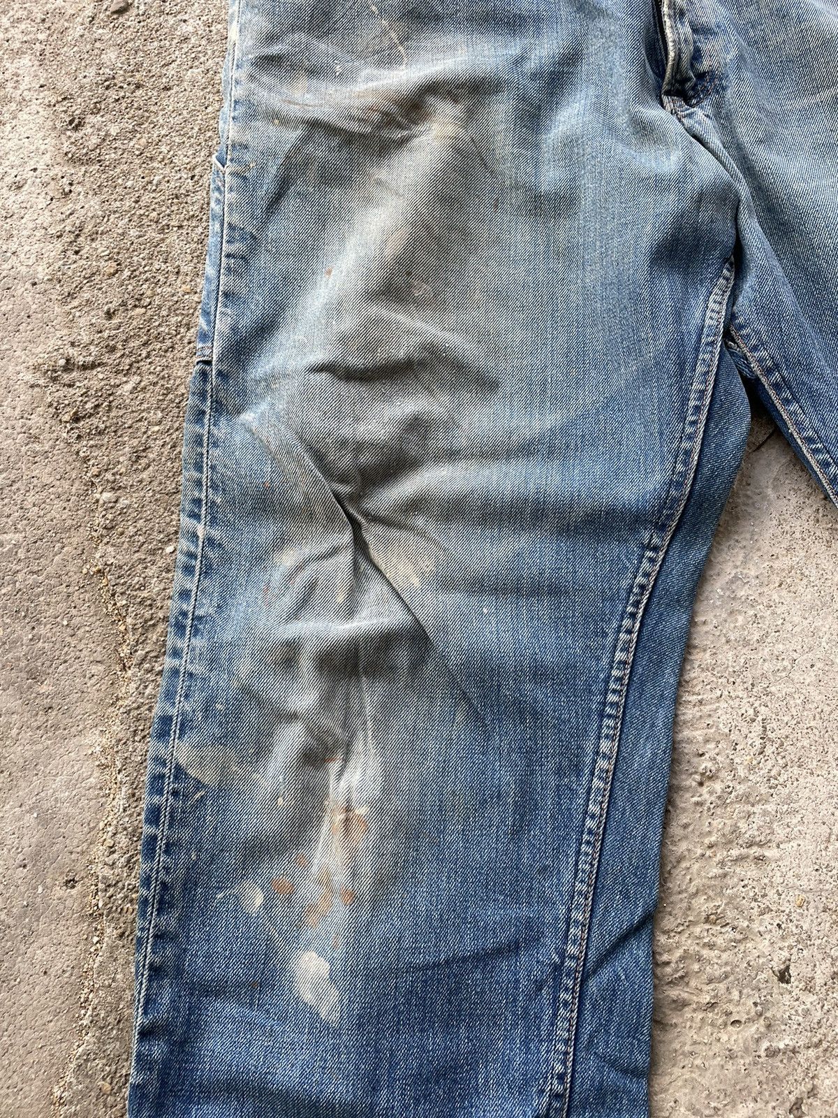 Vintage Vintage 50s selvage jeans unbranded distressed Size US 39 - 7 Thumbnail