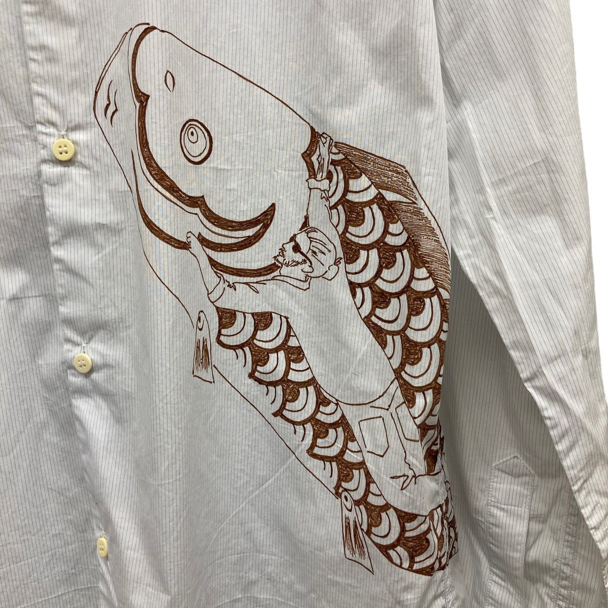 Visvim visvim 17aw Shirt Stripe carp print shirt 0117205011013 Size US XL / EU 56 / 4 - 5 Thumbnail