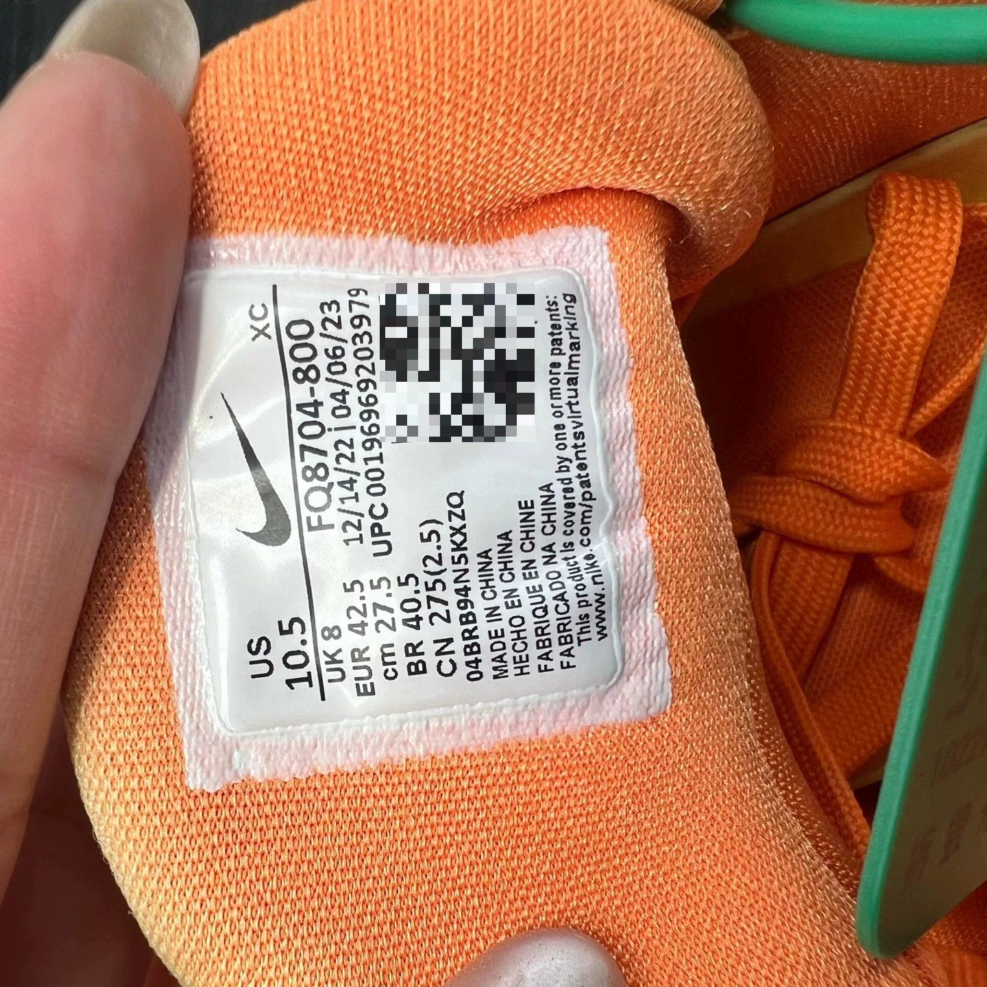 Nike GT Cut 2 Orange 42.5 w/ Box 699 CH24379 Size US 10.5 / EU 43-44 - 8 Thumbnail