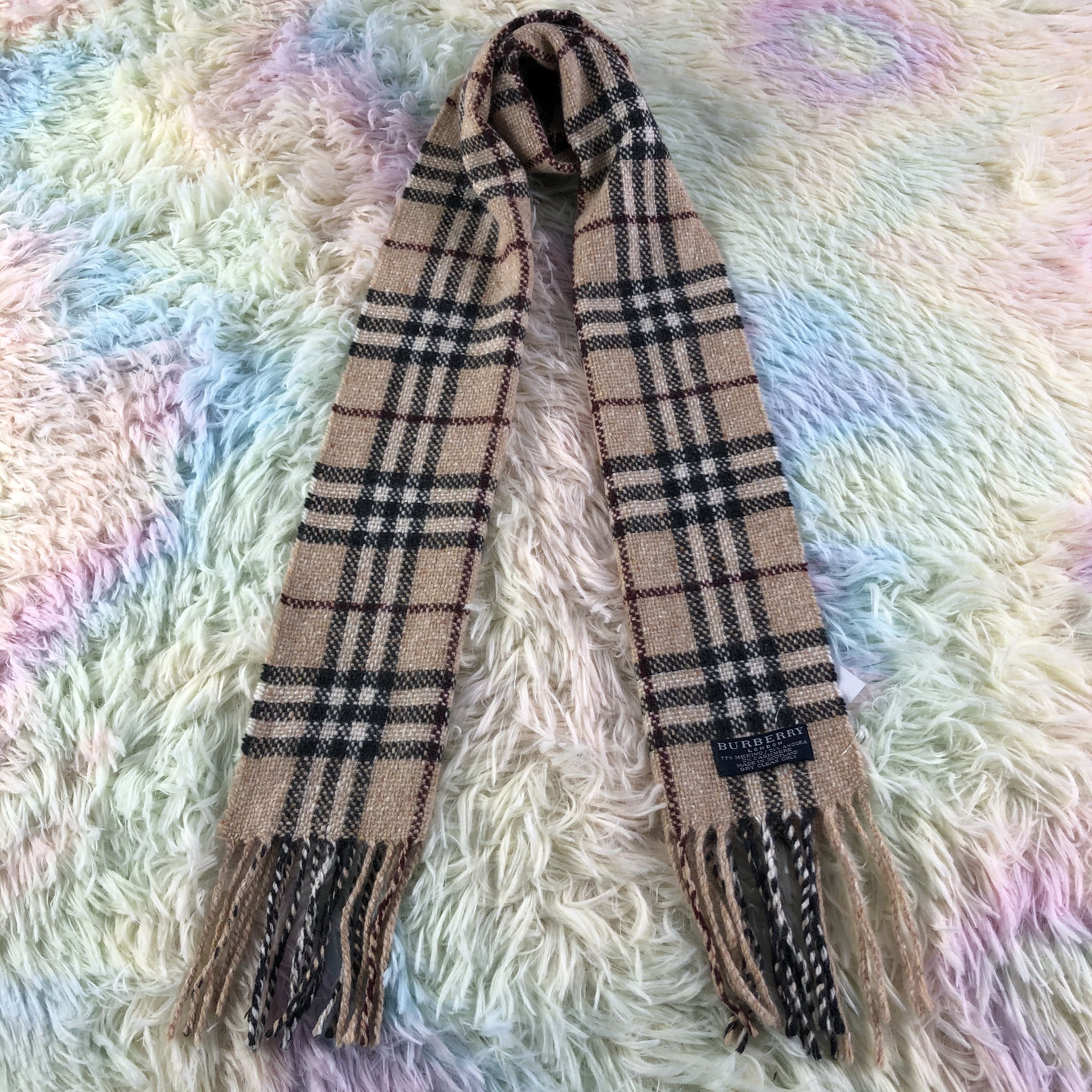 Burberry × Vintage Burberry Scarf / Muffler / Neckwear - KM497 Size ONE SIZE - 1 Thumbnail