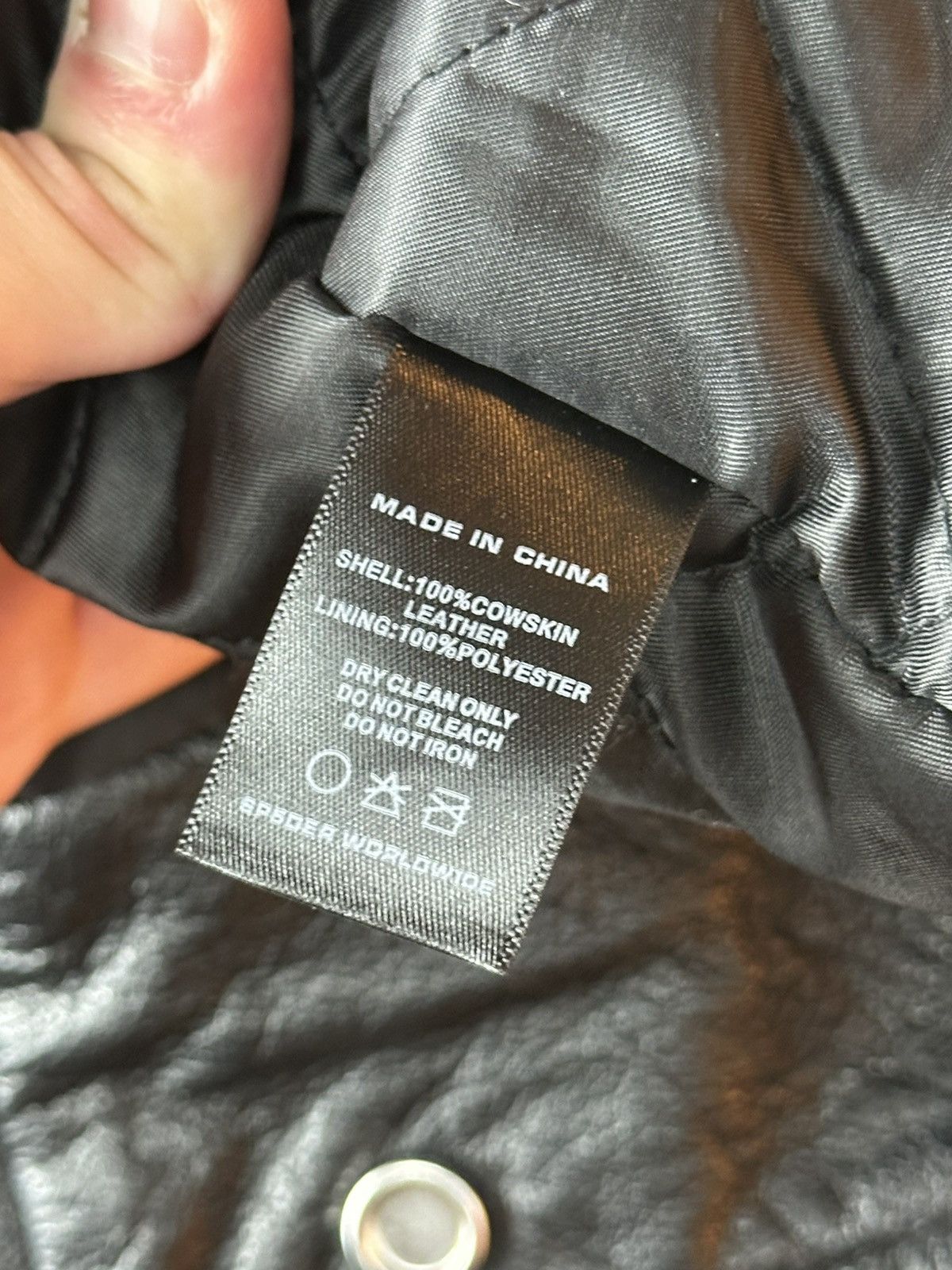 Sp5der Sp5der Worldwide Leather Web Jacket Size US L / EU 52-54 / 3 - 11 Thumbnail