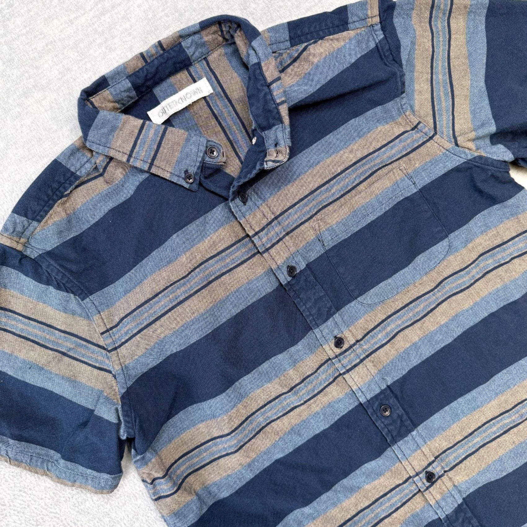Outerknown Outerknown Shirt Men's Blue Striped Button-Down XS? (Note: Original size is M) Size US M / EU 48-50 / 2 - 2 Thumbnail