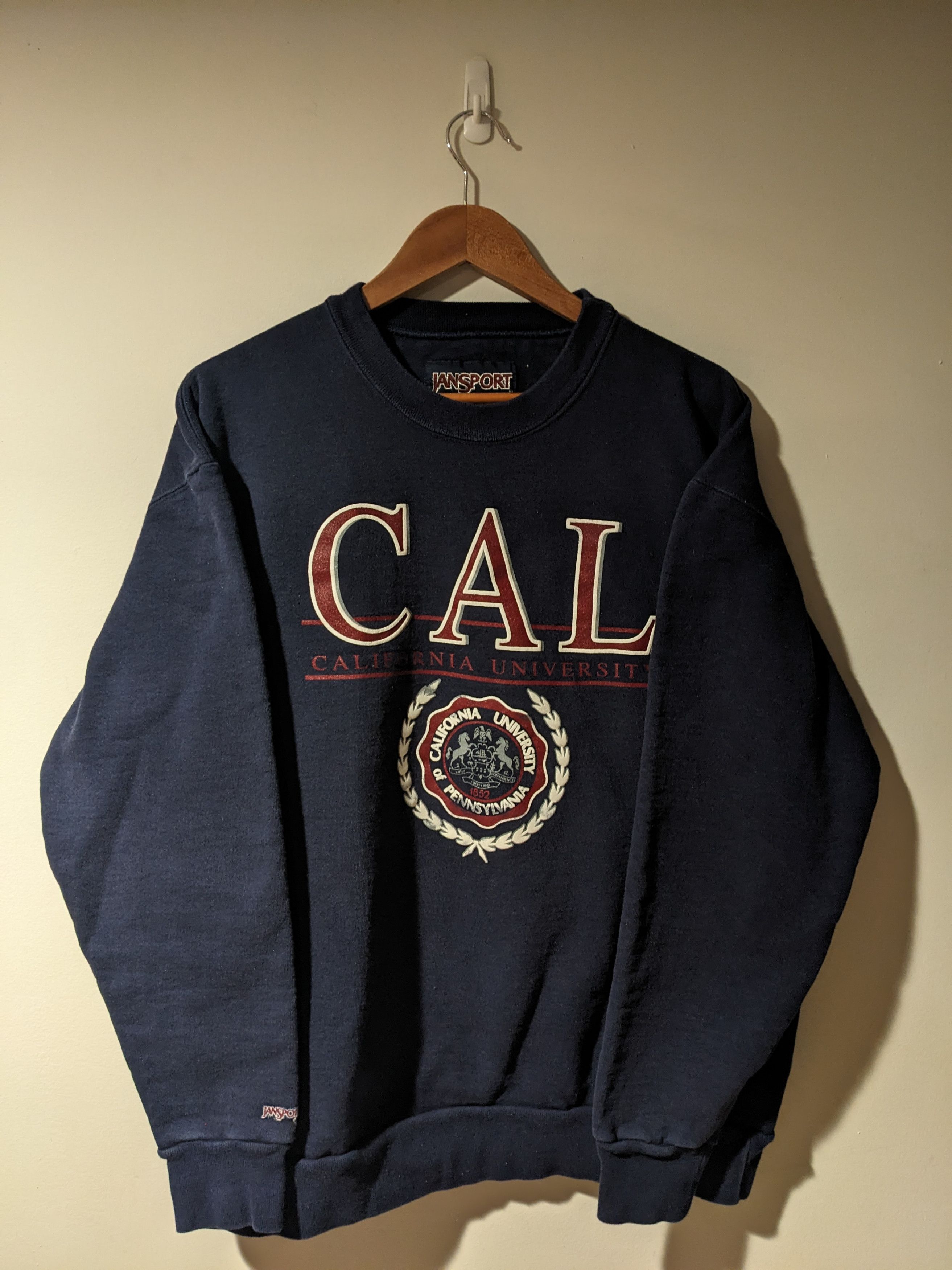 Jansport × Vintage Vintage 90s University of California Pennsylvania Sweatshirt Size US XL / EU 56 / 4 - 1 Thumbnail