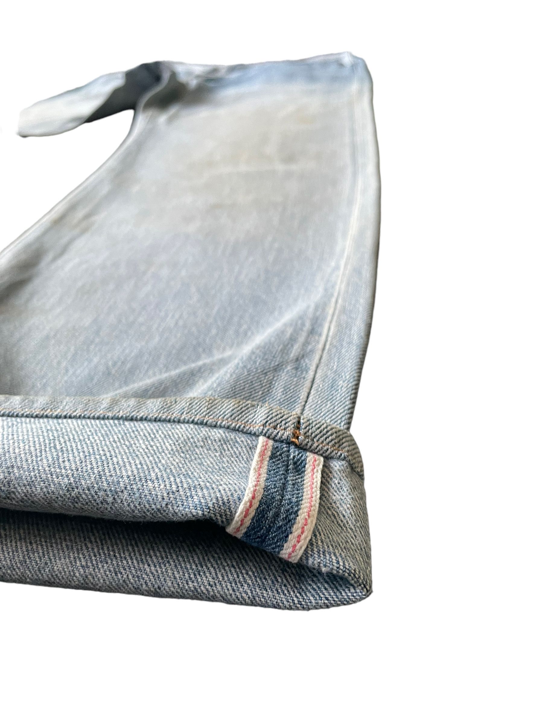 Japanese Brand Vintage Fighting Elephant Faded Selvedge Denim Size US 31 - 2 Thumbnail