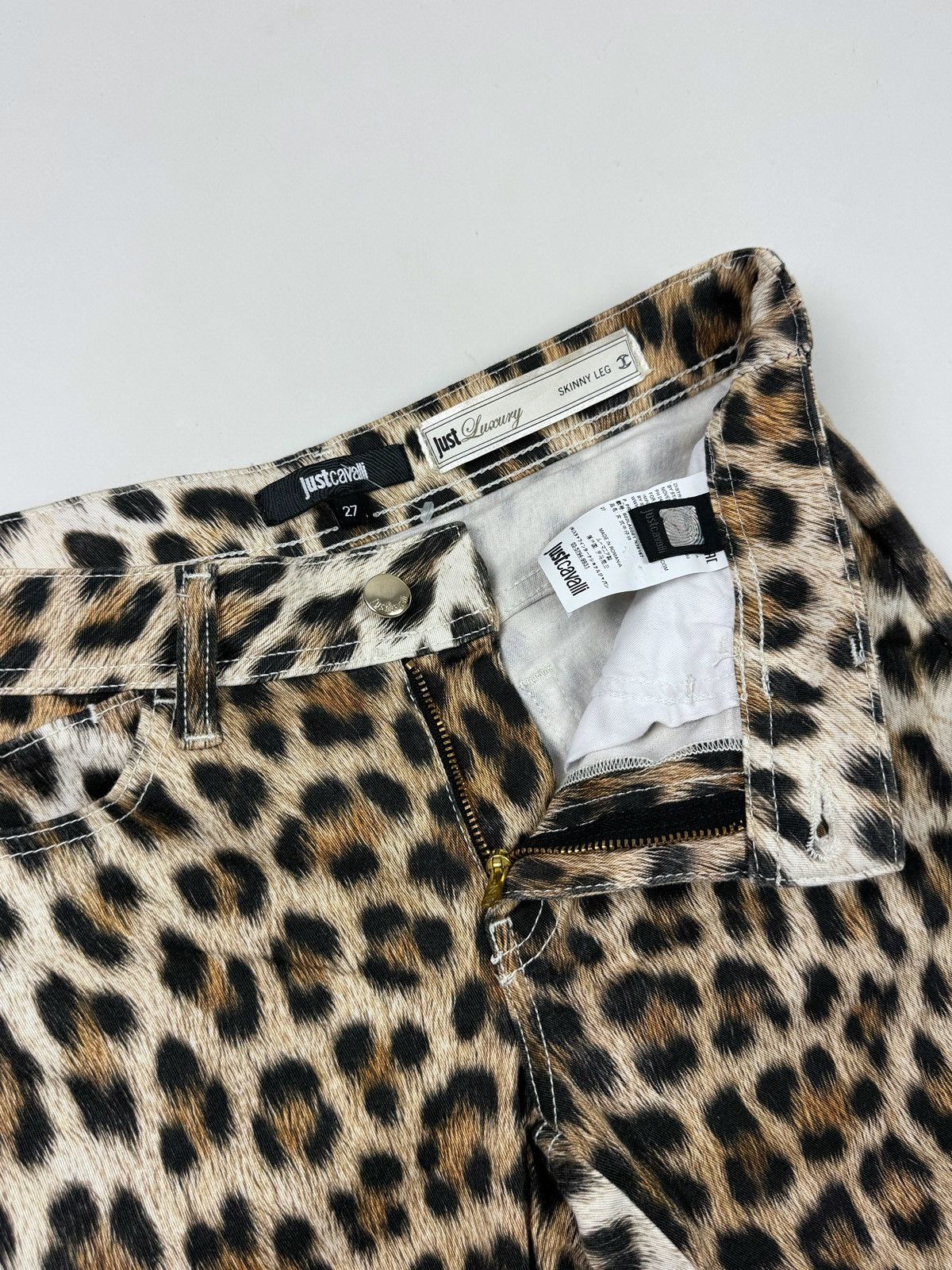 Just Cavalli Just Cavalli Leopard Skinny Skin Leg Pants Size 27" / US 4 / IT 40 - 7 Thumbnail