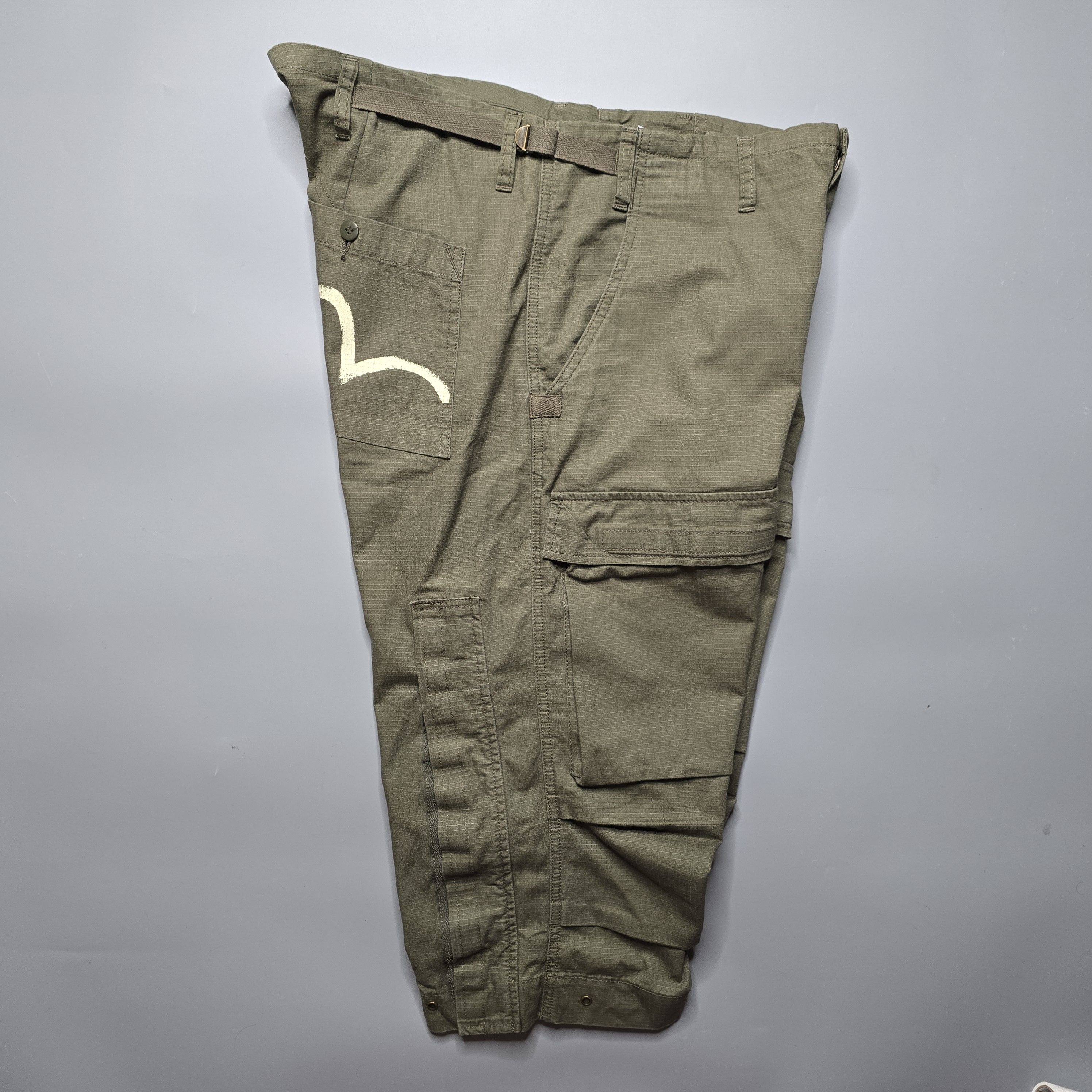 Evisu Evisu - Seagull Baggy Capri Cargo Pants Size US 36 / EU 52 - 3 Thumbnail
