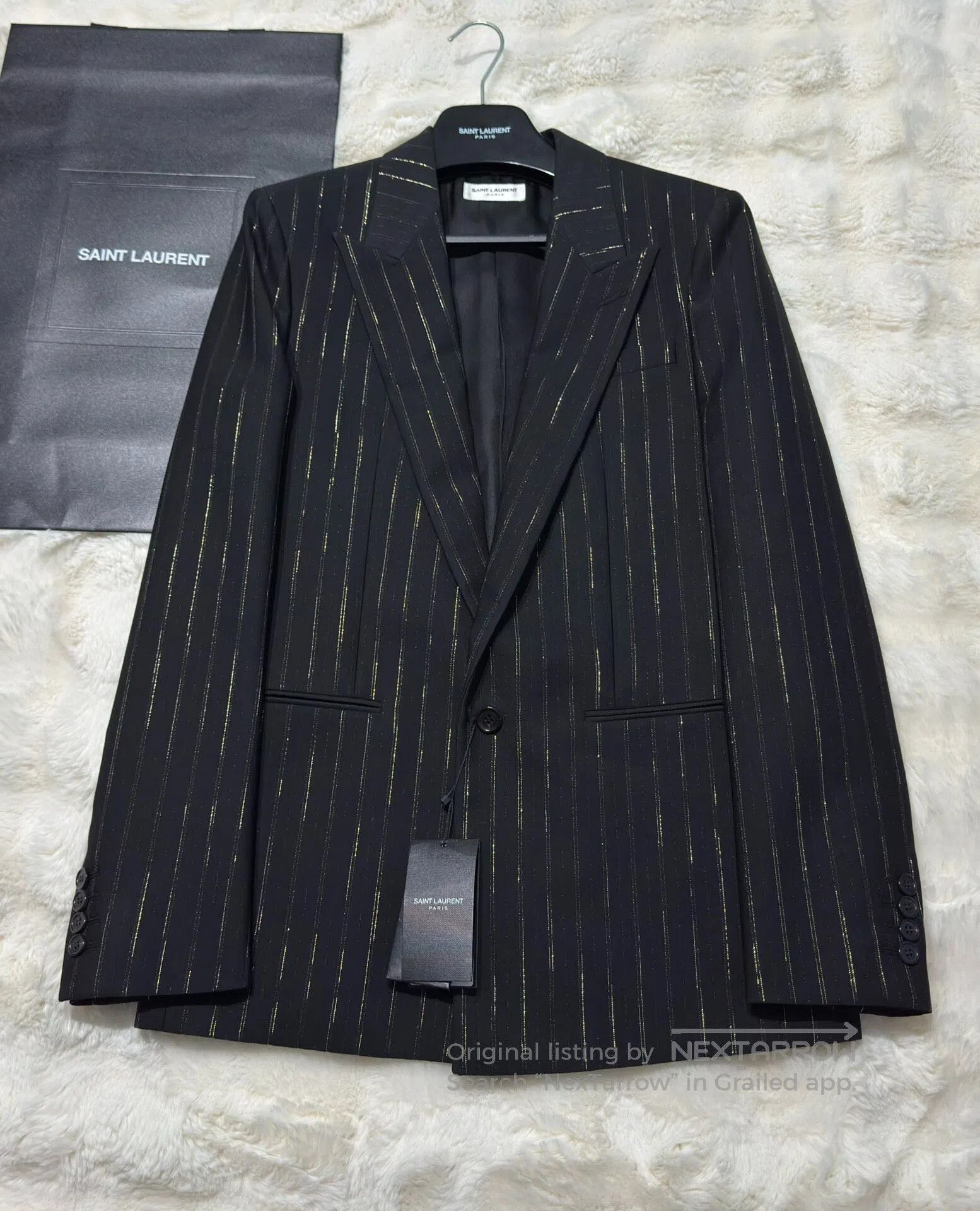 Saint Laurent Paris Saint Laurent Paris Black and gold suit| Size US M / EU 48-50 / 2 - 1 Thumbnail