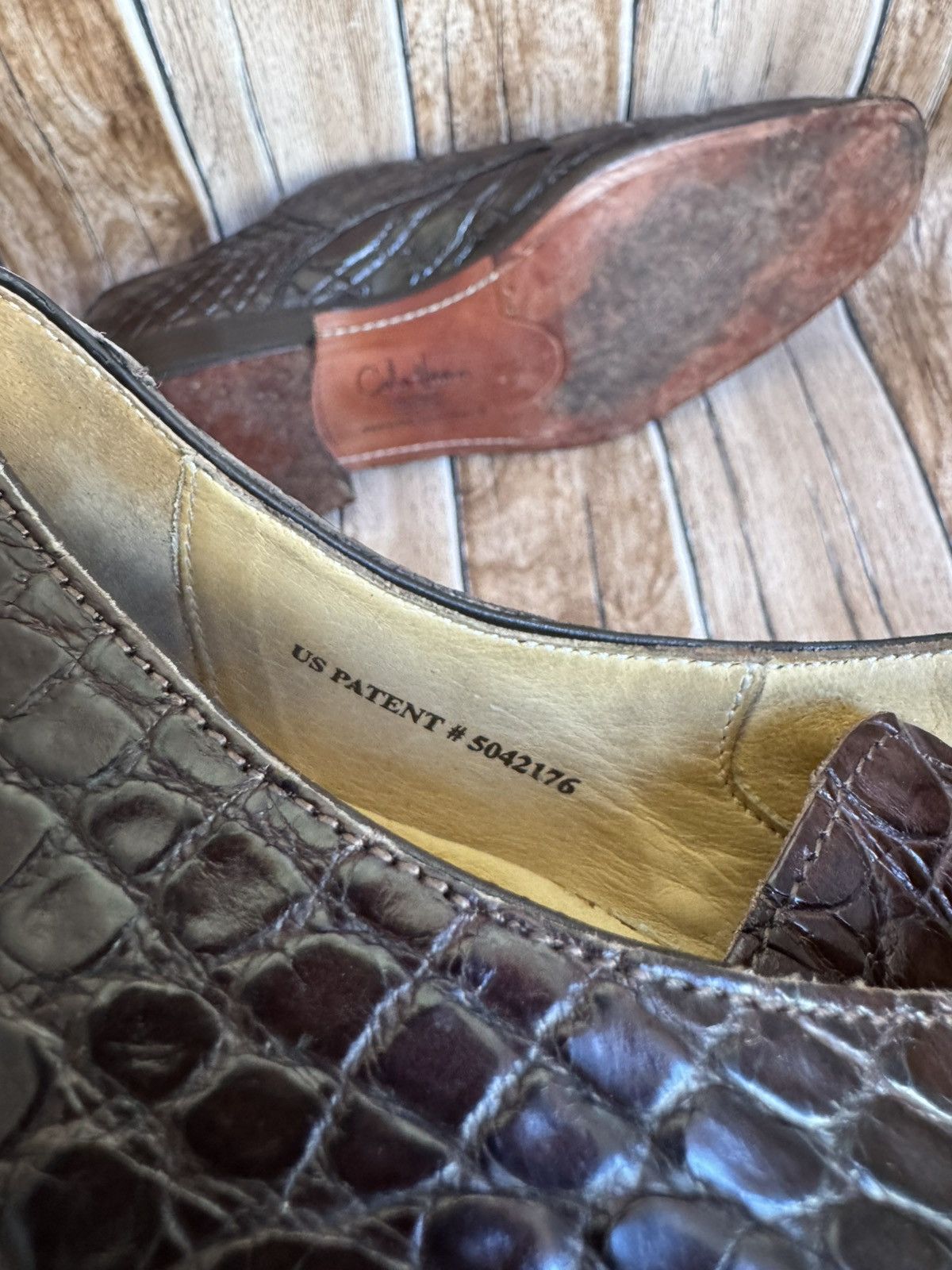 Cole Haan Genuine crocodile leather dress shoe Size US 12 / EU 45 - 9 Thumbnail