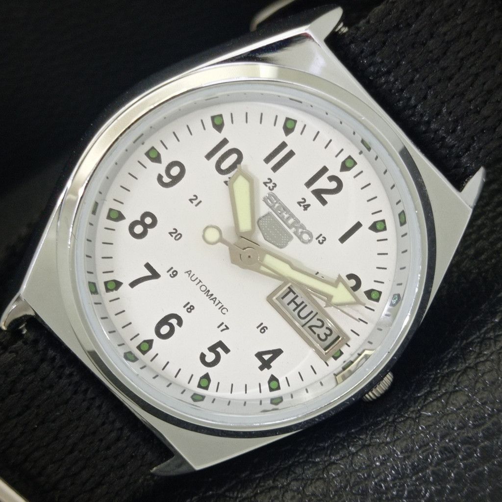 Seiko REFURBISHED VINTAGE SEIKO 5 AUTO JAPAN MENS WATCH a441734 Size 38 - 1 Thumbnail