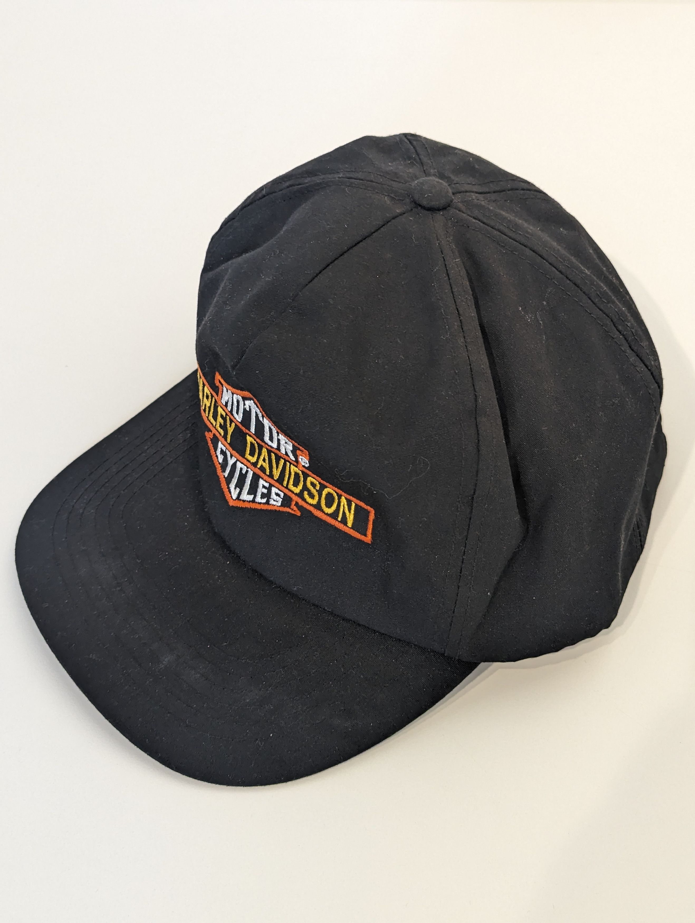 Harley Davidson Vintage Harley Davidson Motorcycle Snapback Hat Size ONE SIZE - 3 Thumbnail