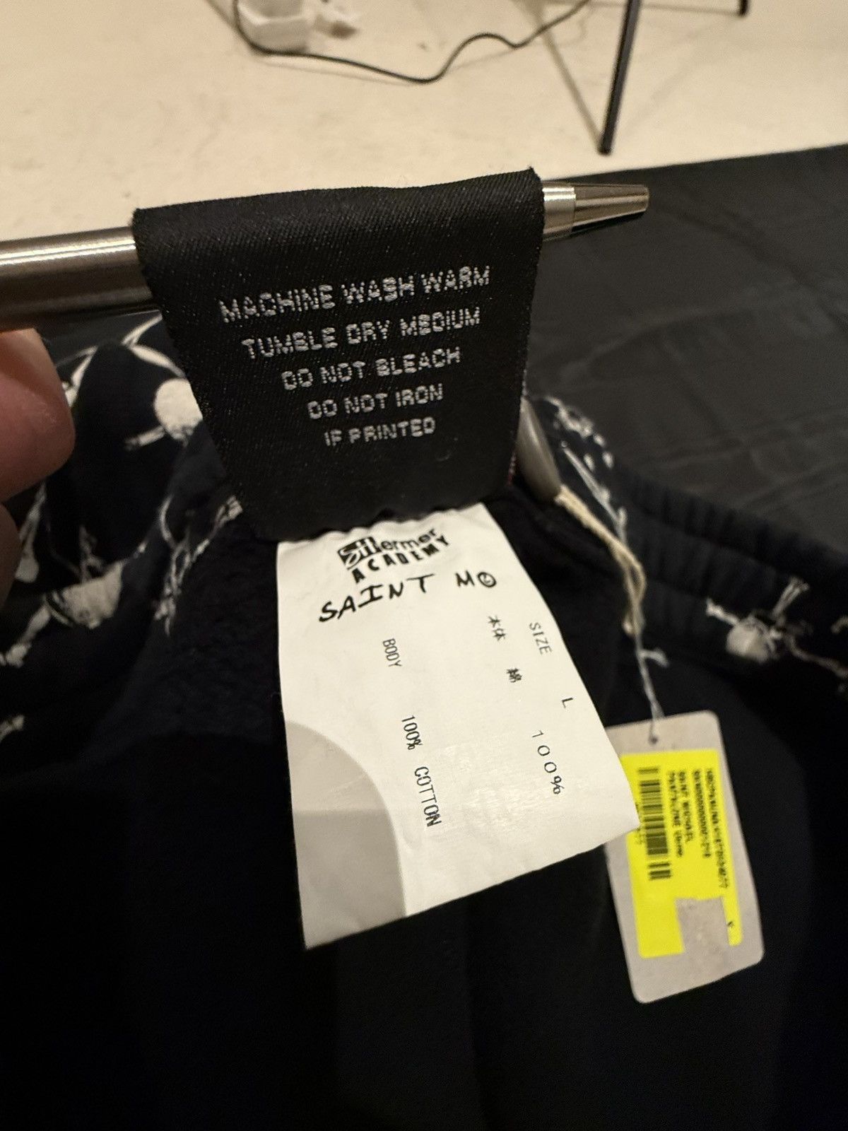 Saint Michael Saint Mxxxxxx skull black logo joggers sweatpants Michael L Size US 34 / EU 50 - 25 Thumbnail