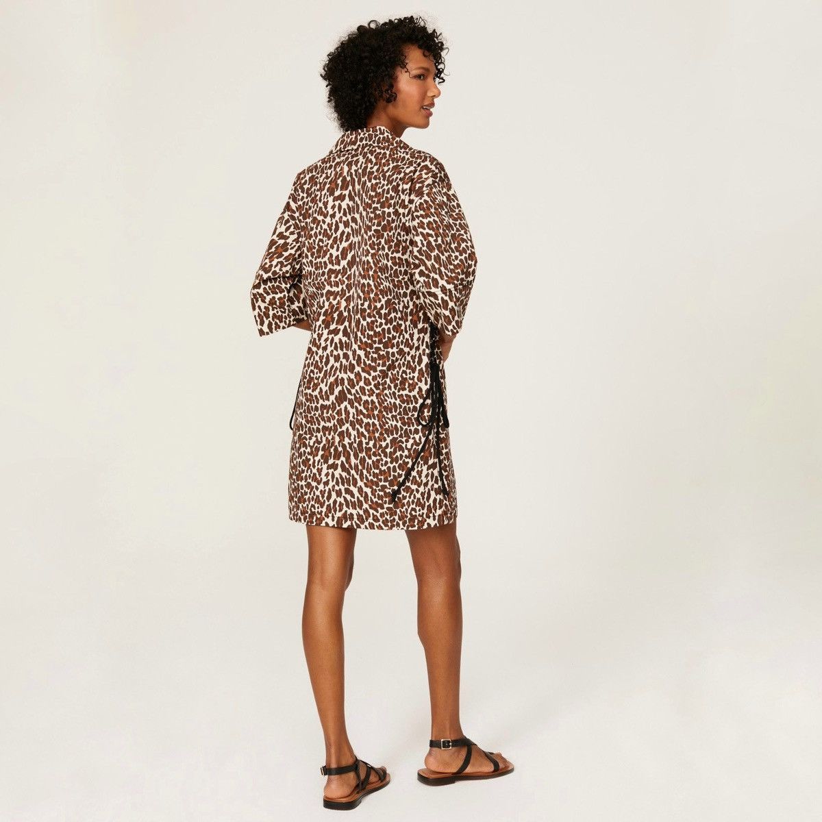 Tory Burch Tory Burch Leopard Poplin Shirtdress Size XS / US 0-2 / IT 36-38 - 4 Thumbnail