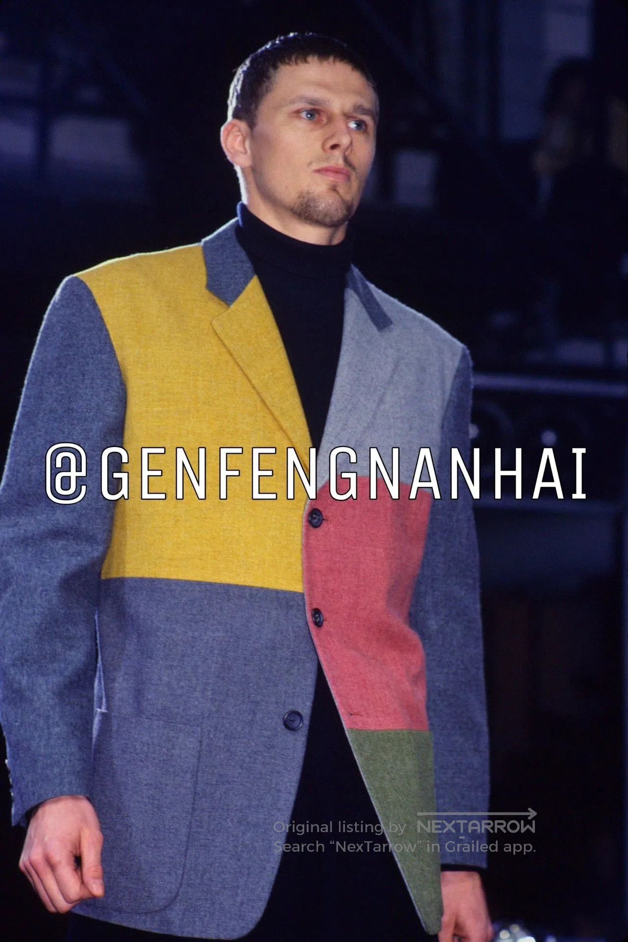 Yohji Yamamoto Yohji Yamamoto Patchwork Blazer. Size US S / EU 44-46 / 1 - 4 Thumbnail