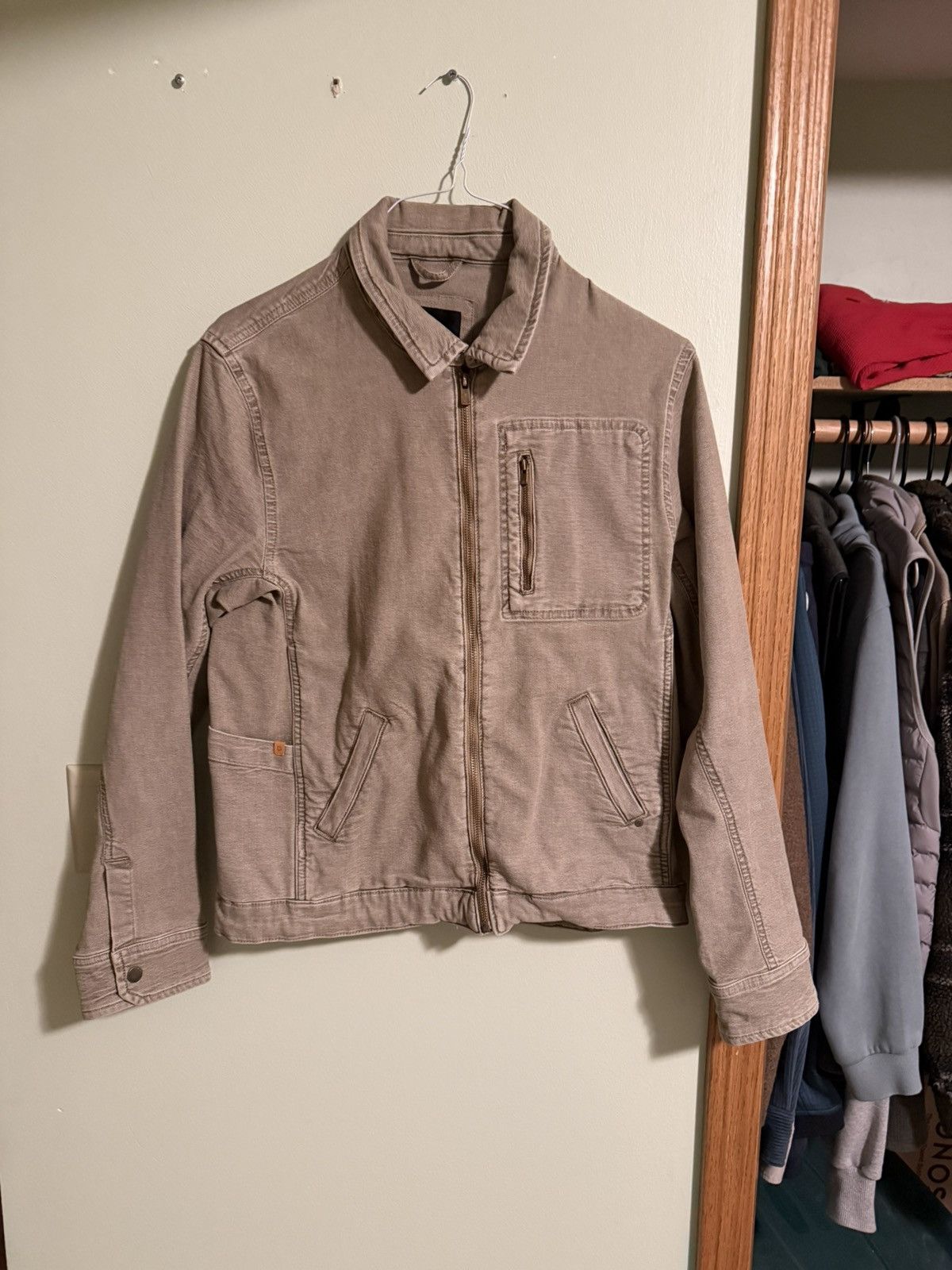 DUER Men’s small Stretch Canvas Utility Jacket - Tan Size US S / EU 44-46 / 1 - 1 Thumbnail