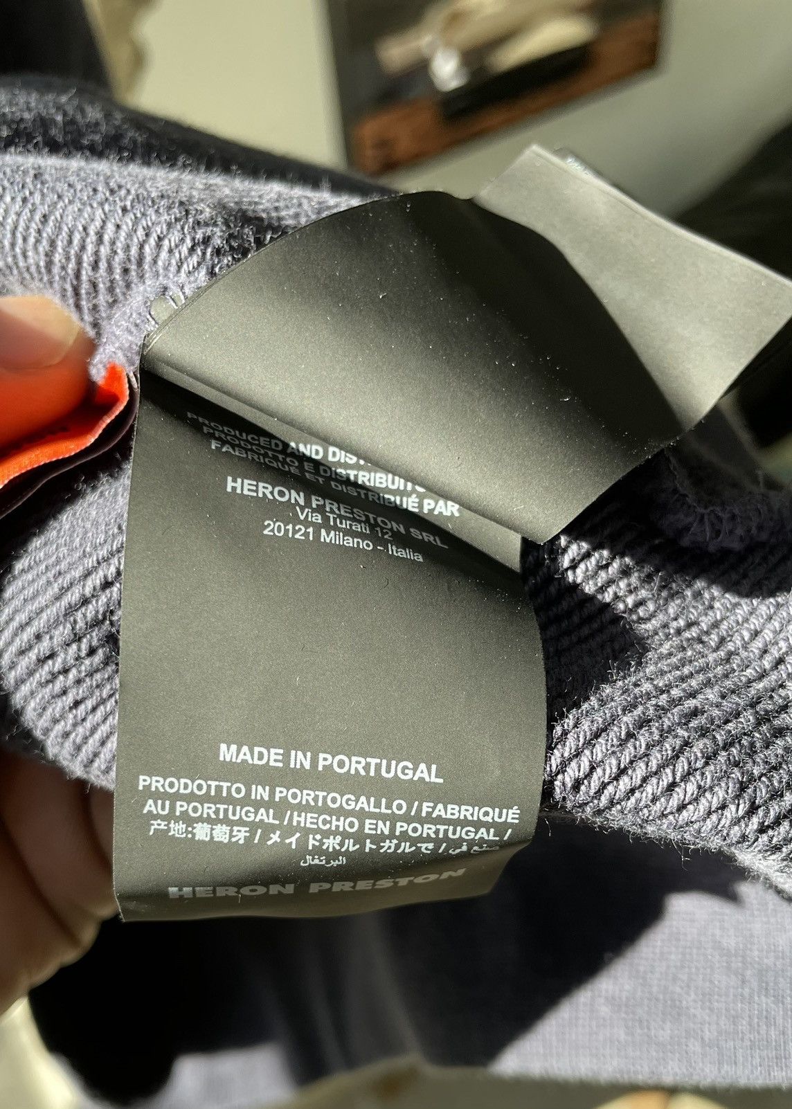 Heron Preston Heron Preston Navy Spray Sweatshirt Size US XL / EU 56 / 4 - 12 Thumbnail