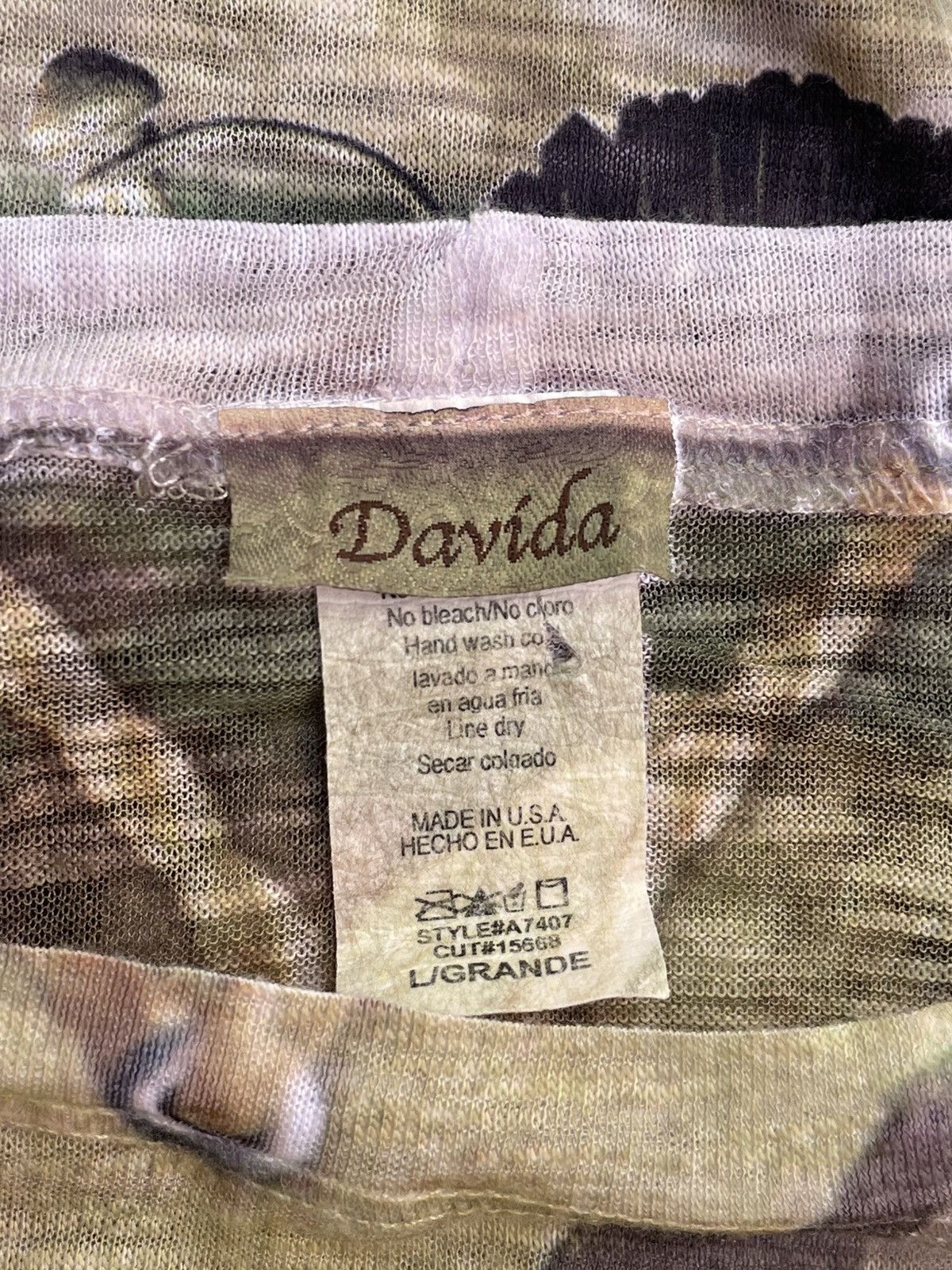 Le Grande Bleu (L.G.B.) Davida | Archive Y2K Army Made in USA Top Size M / US 6-8 / IT 42-44 - 9 Thumbnail