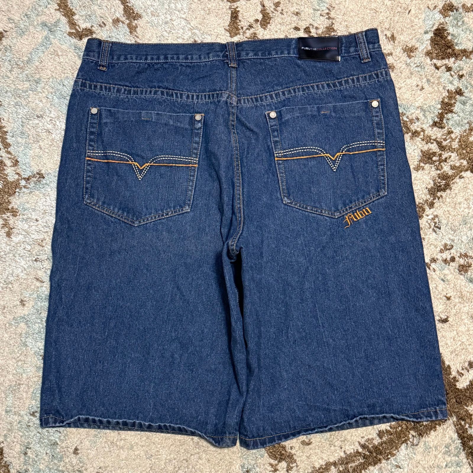 Fubu Vintage Fubu The Collection Baggy Jean Shorts Size 42 Y2K Size US 42 / EU 58 - 1 Thumbnail