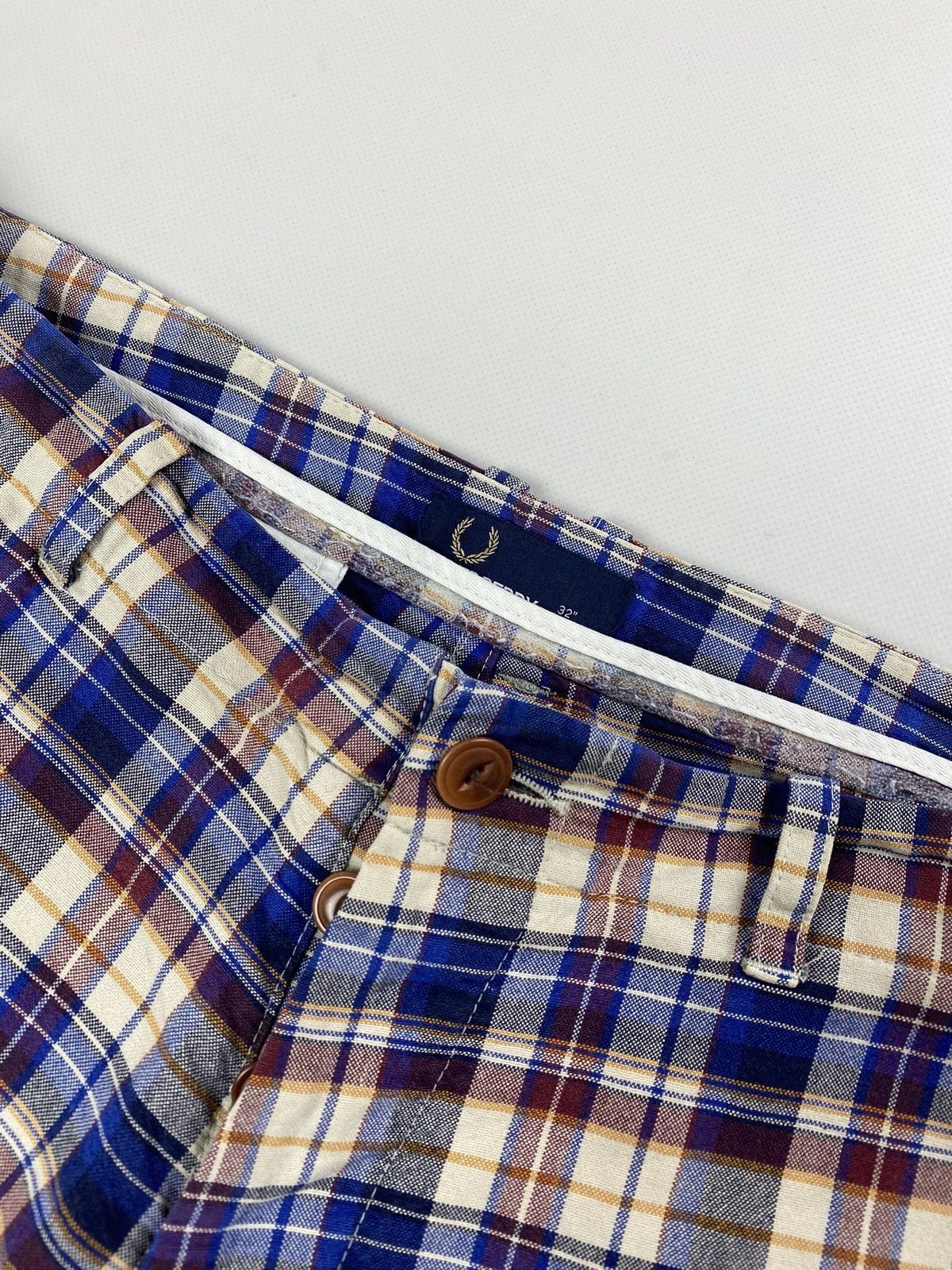 Fred Perry Fred Perry men’s checked chino shorts size 32" Size US 32 / EU 48 - 11 Thumbnail