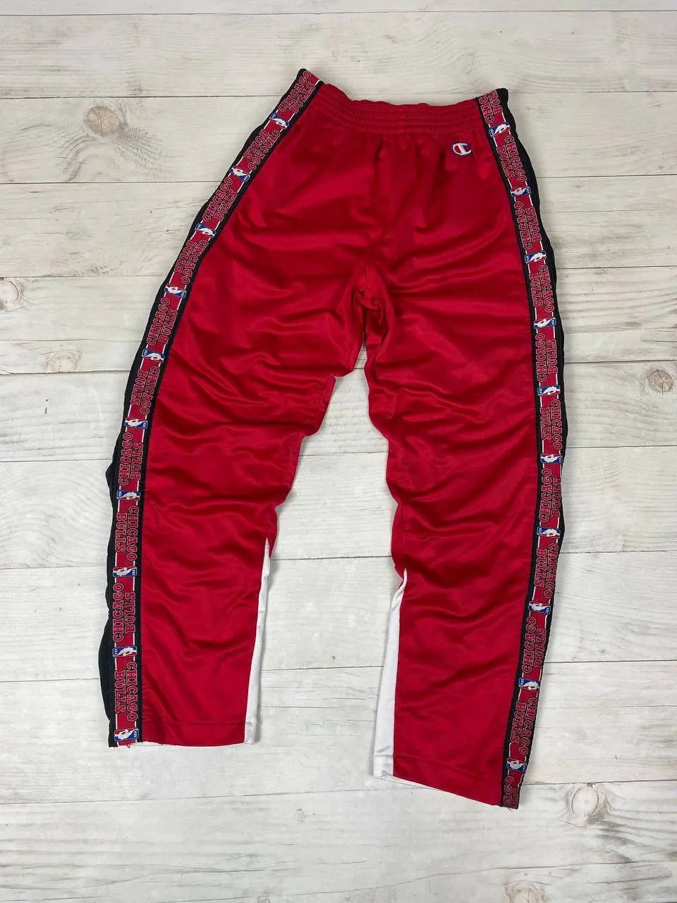 Champion Vintage Champion Chicago Bulls Basketball 90s Track Pants Size US 32 / EU 48 - 2 Thumbnail