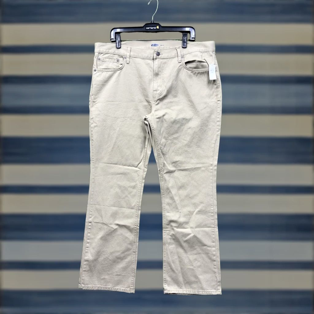 Old Navy Old Navy Khaki Pants Mens 38x30 Bootcut Casual Slacks Dress Chino NWT Size US 38 / EU 54 - 1 Thumbnail
