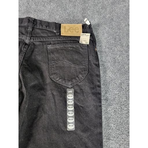 Lee Vintage Lee Genuine Jeans Men Sz 38X30 Black Straight Leg Wo Size US 38 / EU 54 - 6 Thumbnail