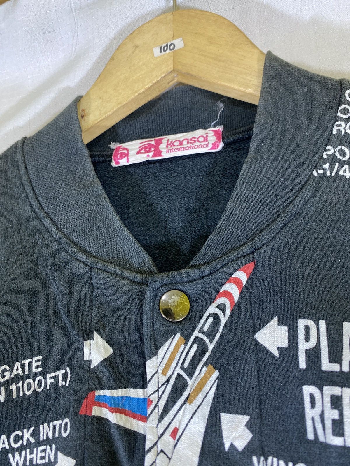 Kansai Yamamoto archive kansai plane varsity cotton Size US L / EU 52-54 / 3 - 4 Thumbnail