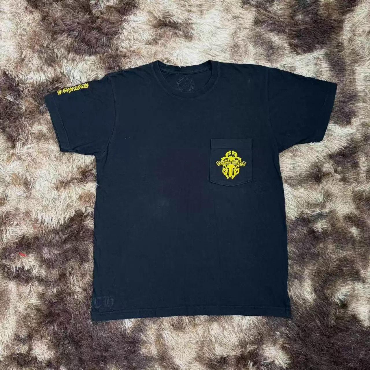 Chrome Hearts Chrome Hearts Yellow RS3 Black T Shirt | Grailed