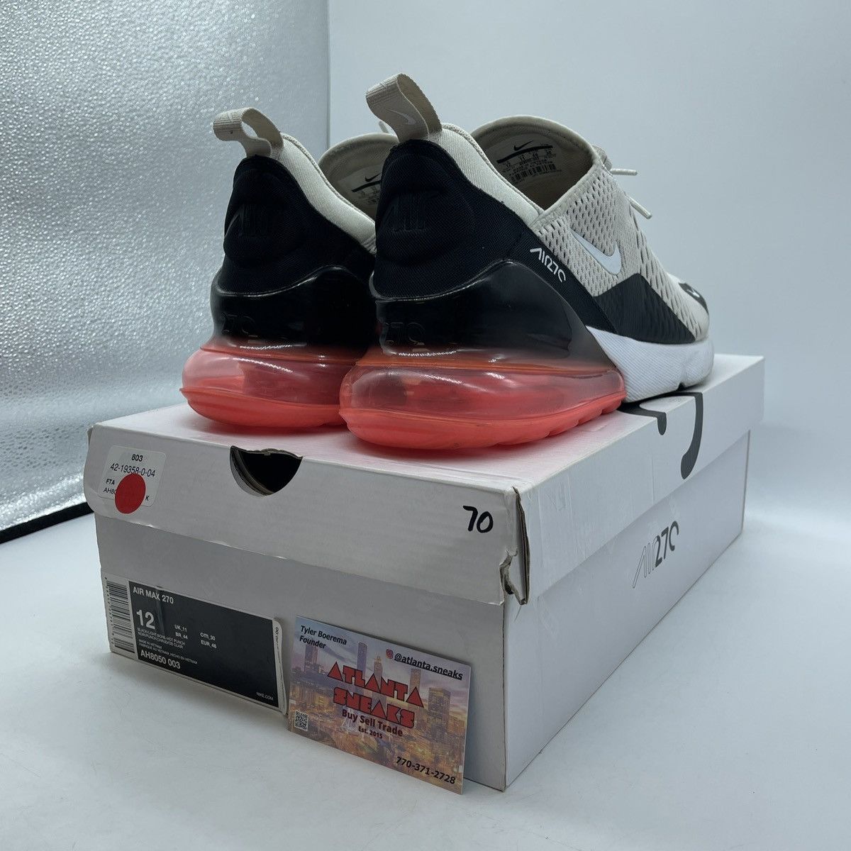 Nike Air max 270 light bone Size US 12 / EU 45 - 5 Thumbnail