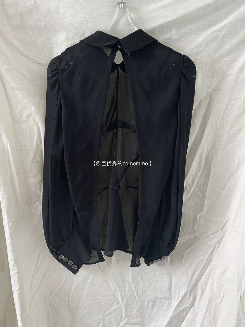 Comme des Garcons Comme Des Garcons Junya Watanabe Black yuanbao Collar Bubb Size XS / US 0-2 / IT 36-38 - 2 Thumbnail