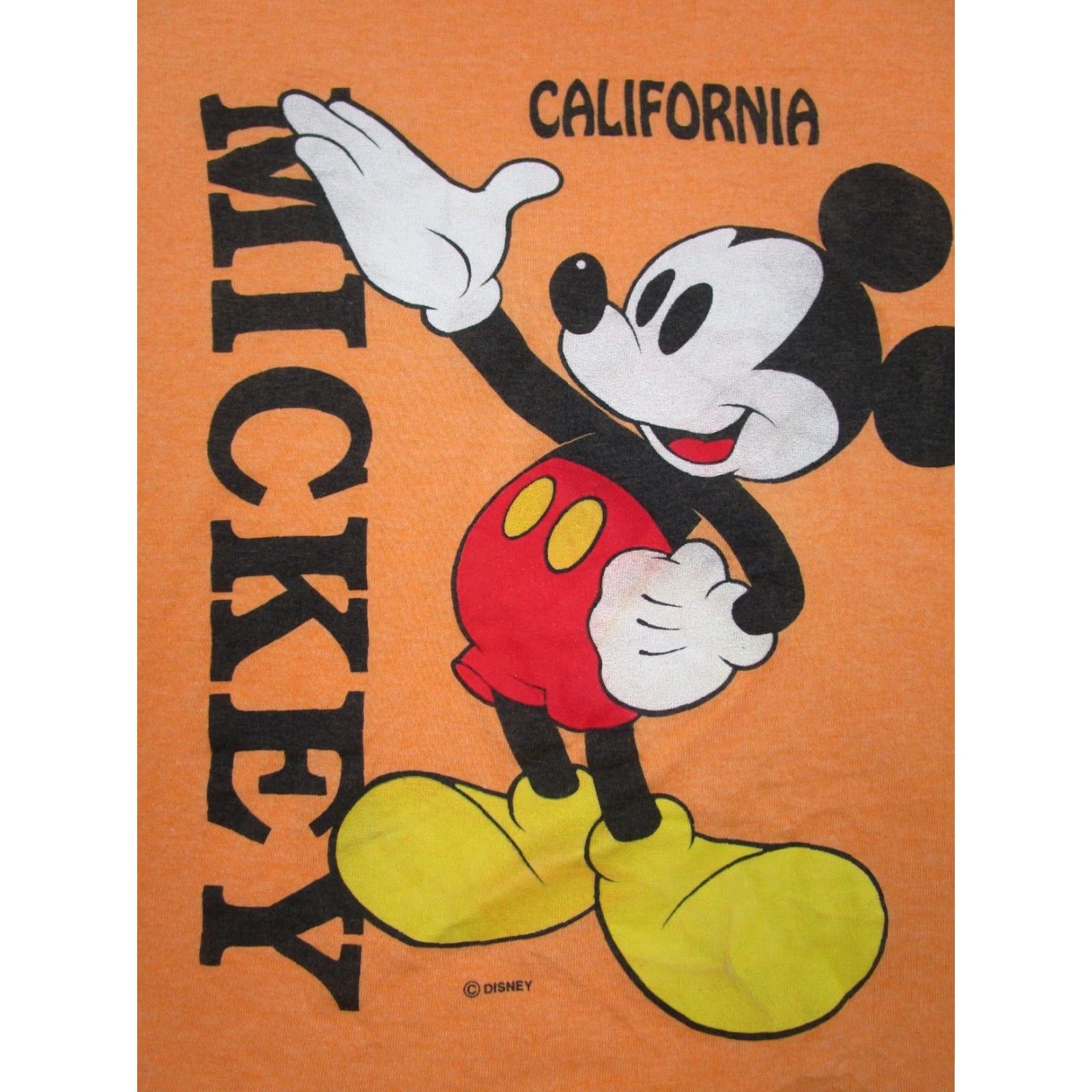Velva Sheen VINTAGE Velva Sheen Men’s XL Disney T-Shirt Grunge 80s 70s 90s Cartoon Mickey Mouse Yellow Cotton Blend Jersey Single Stitch Ringer Size US XL / EU 56 / 4 - 3 Thumbnail
