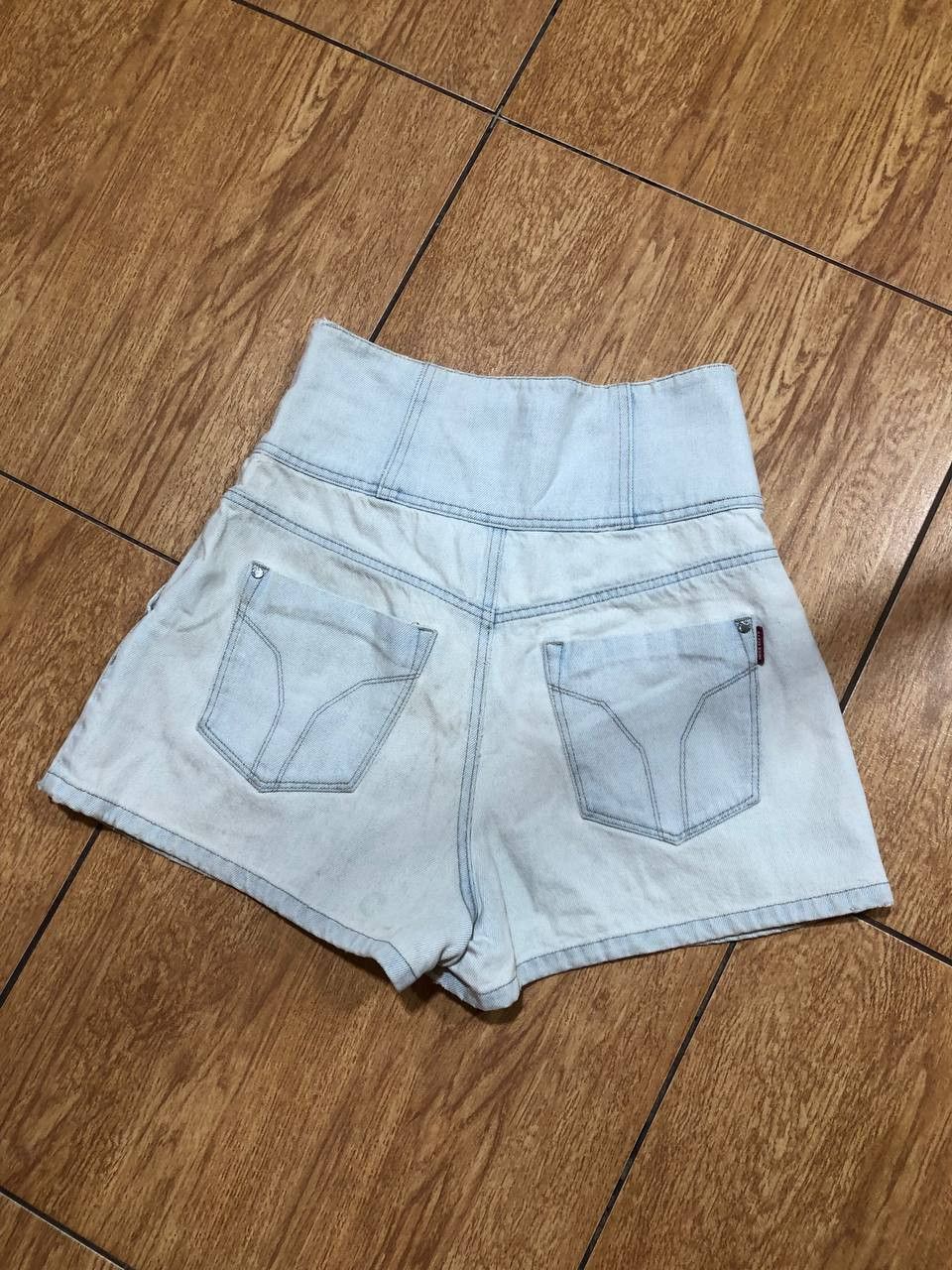 Miss Sixty Women's Rare Vintage Miss Sixty High Waisted Denim Shorts Size 27" / US 4 / IT 40 - 22 Thumbnail