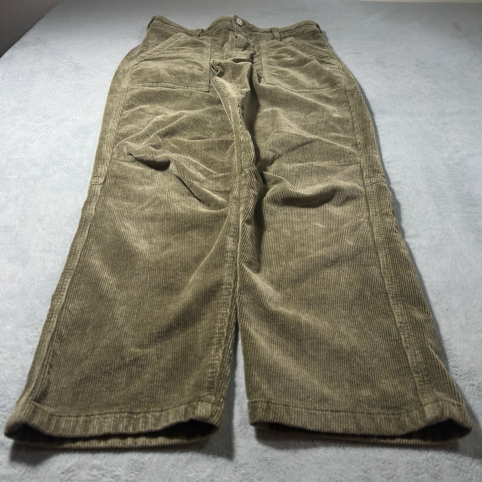 Anthropologie Pilcro Wanderer Double Knee Corduroy Pants Hamilton Boho Y2k Size 26" / US 2 / IT 38 - 1 Thumbnail