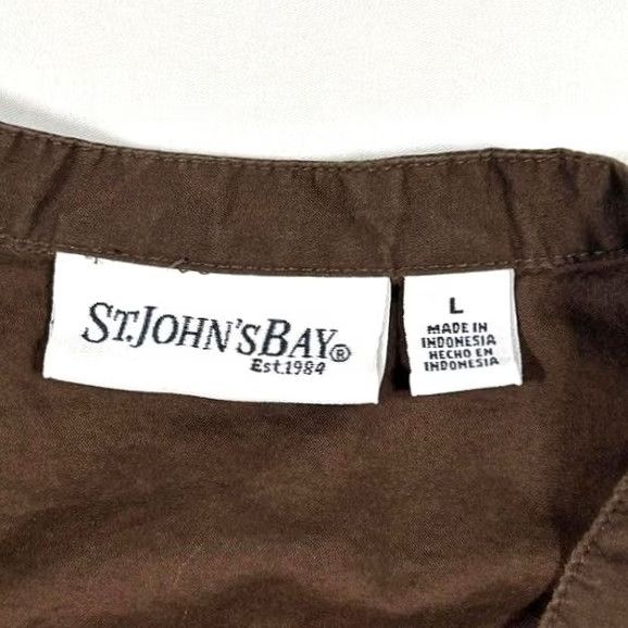 Vintage St Johns Bay Blouse Womens Large Sleeveless EUC Size XL / US 12-14 / IT 48-50 - 4 Thumbnail