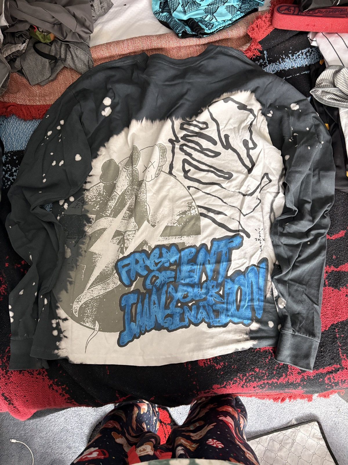 Fragment Design × Kaws × Travis Scott Travis Scott x KAWS x Cactus Jack x Fragment L/S Tie Dye Tee Size US M / EU 48-50 / 2 - 2 Thumbnail