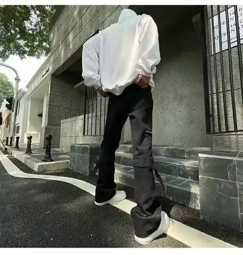 Designer × Vintage utility punk cargo flared pants Size US 30 / EU 46 - 2 Thumbnail