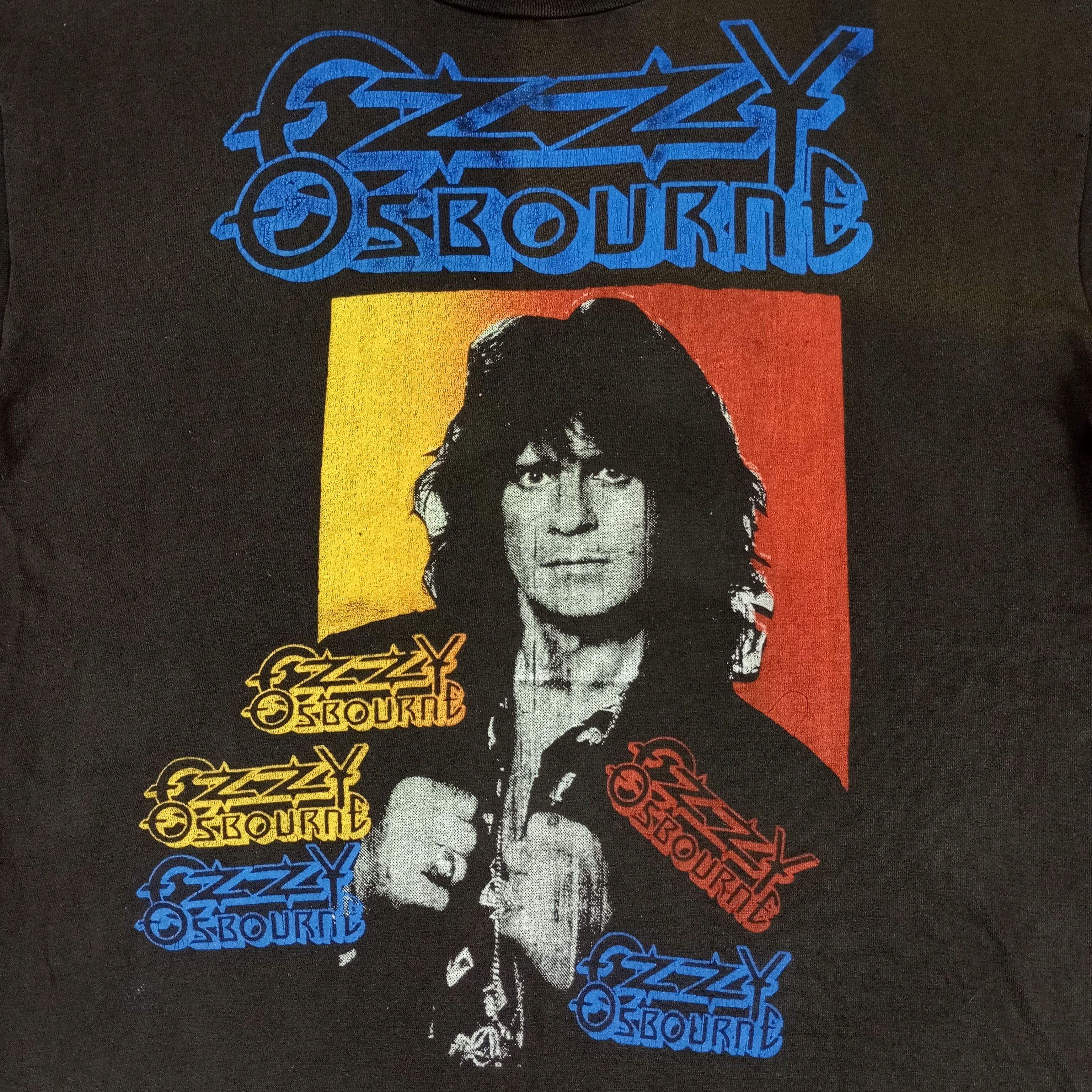 Band Tees × Ozzy Osbourne × Vintage Vintage Ozzy Osbourne Rock Band Tour Tshirt Phototees Style Size US L / EU 52-54 / 3 - 2 Thumbnail
